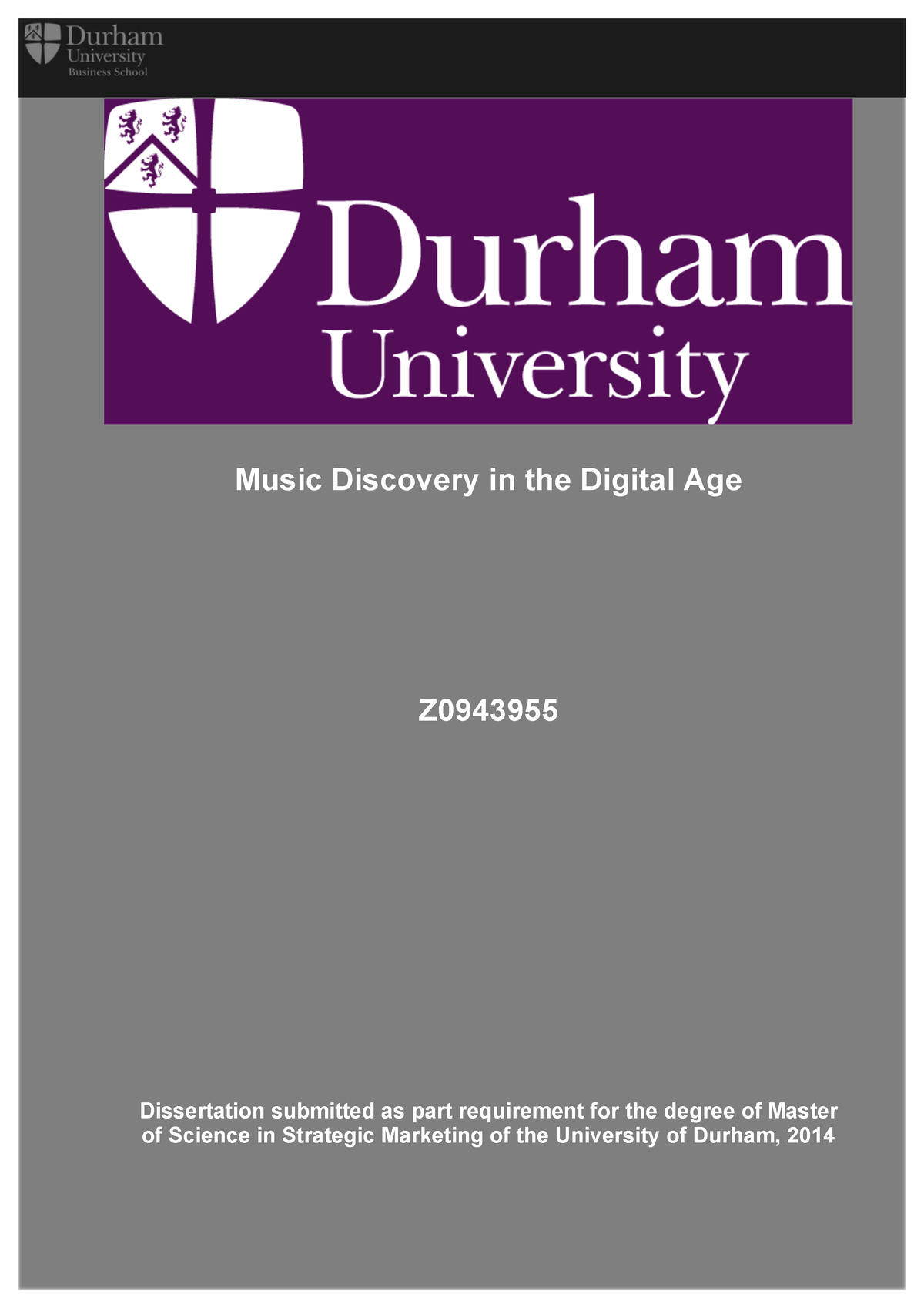 Music Discovery in the Digital Age Music Discovery in the Digital Age