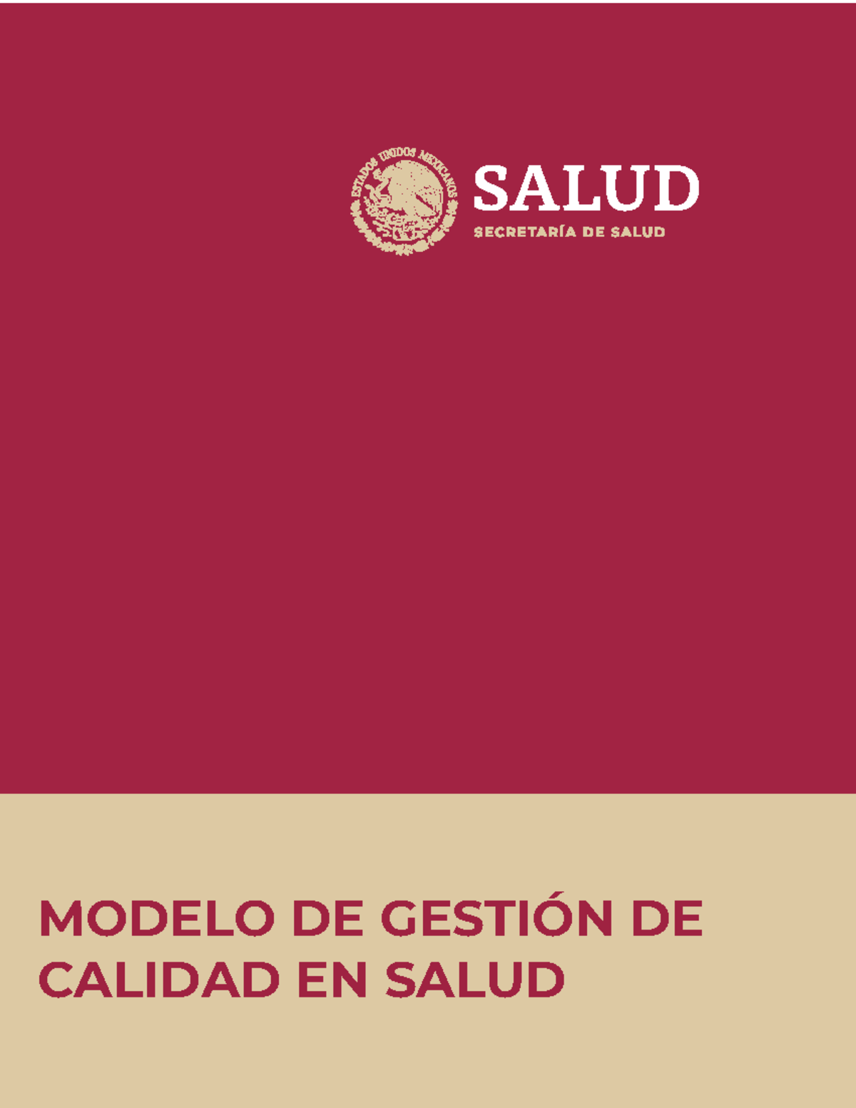 2024 modelo gestion calidad - MODELO DE GESTIÓN DE CALIDAD EN SALUD ...