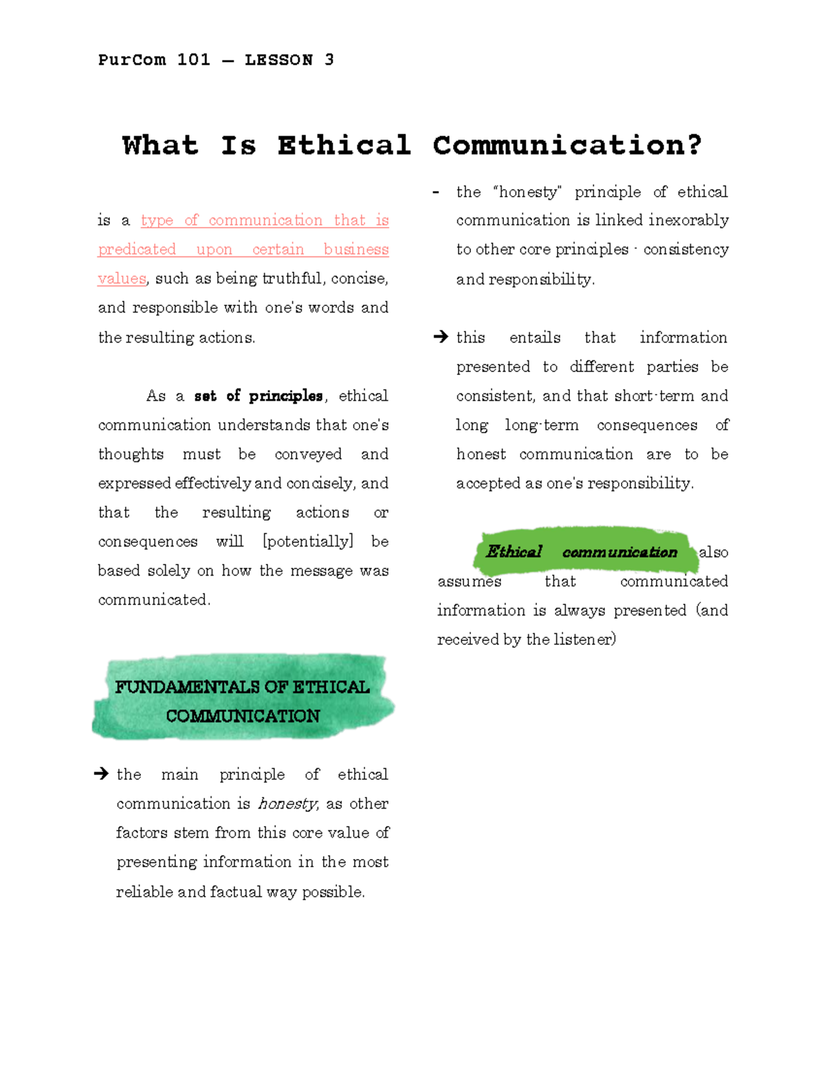 what is communication ethics essay brainly