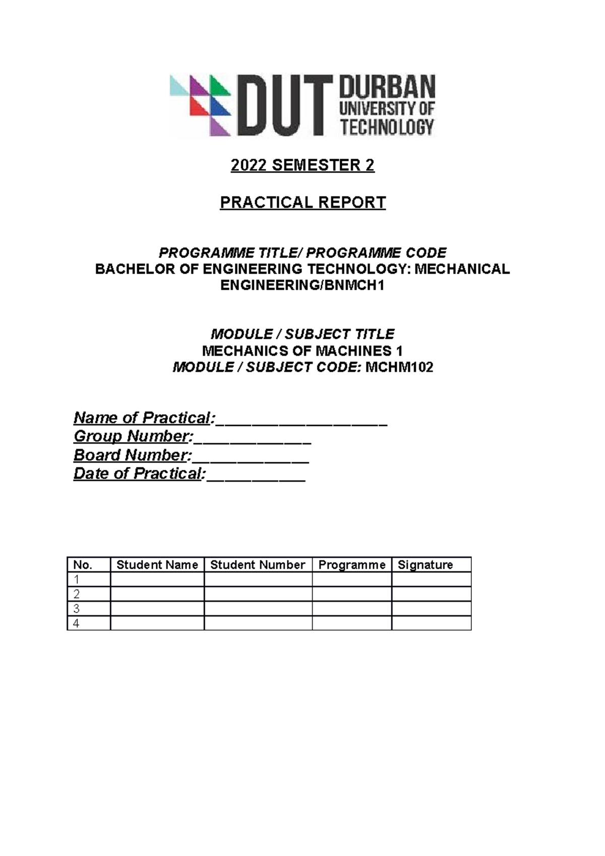 GRP 3(B) Machines PRAC Report - 2022 SEMESTER 2 PRACTICAL REPORT ...