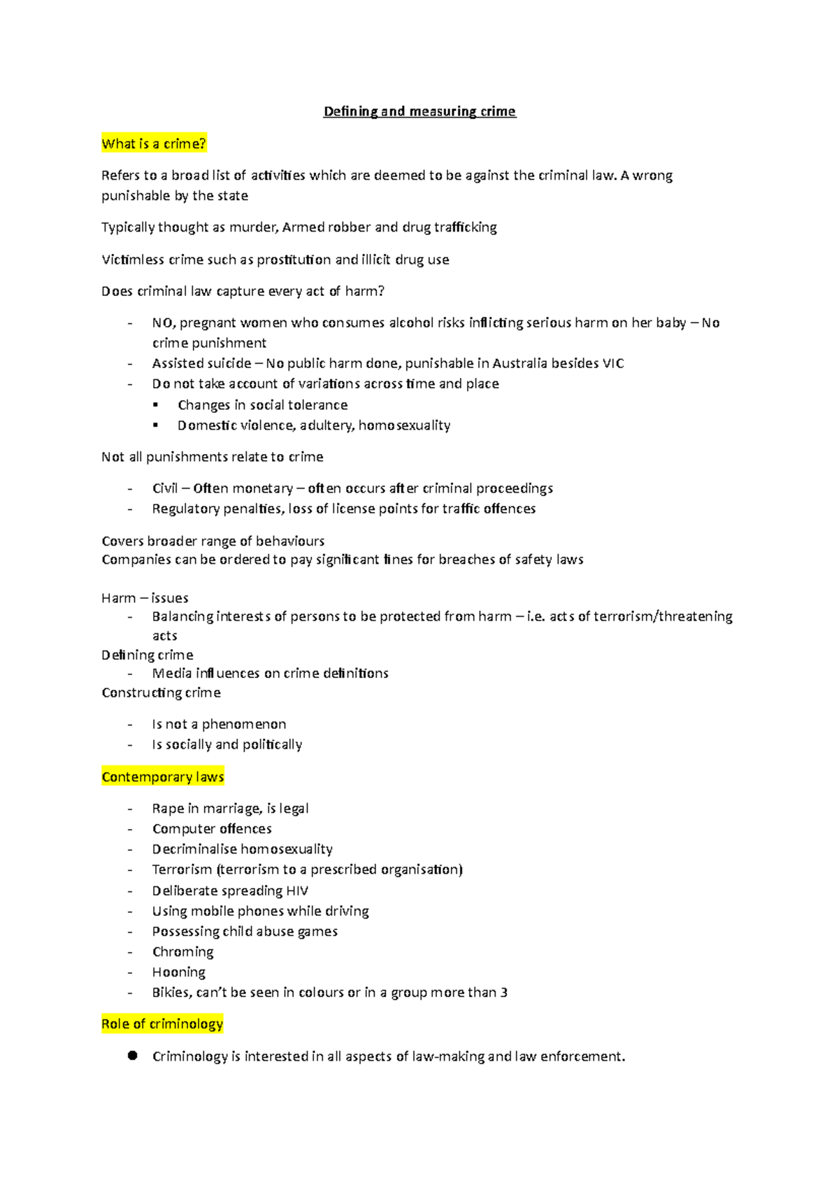 Week 3 - Lecture notes 3 - CCJ113 - Griffith - Studocu