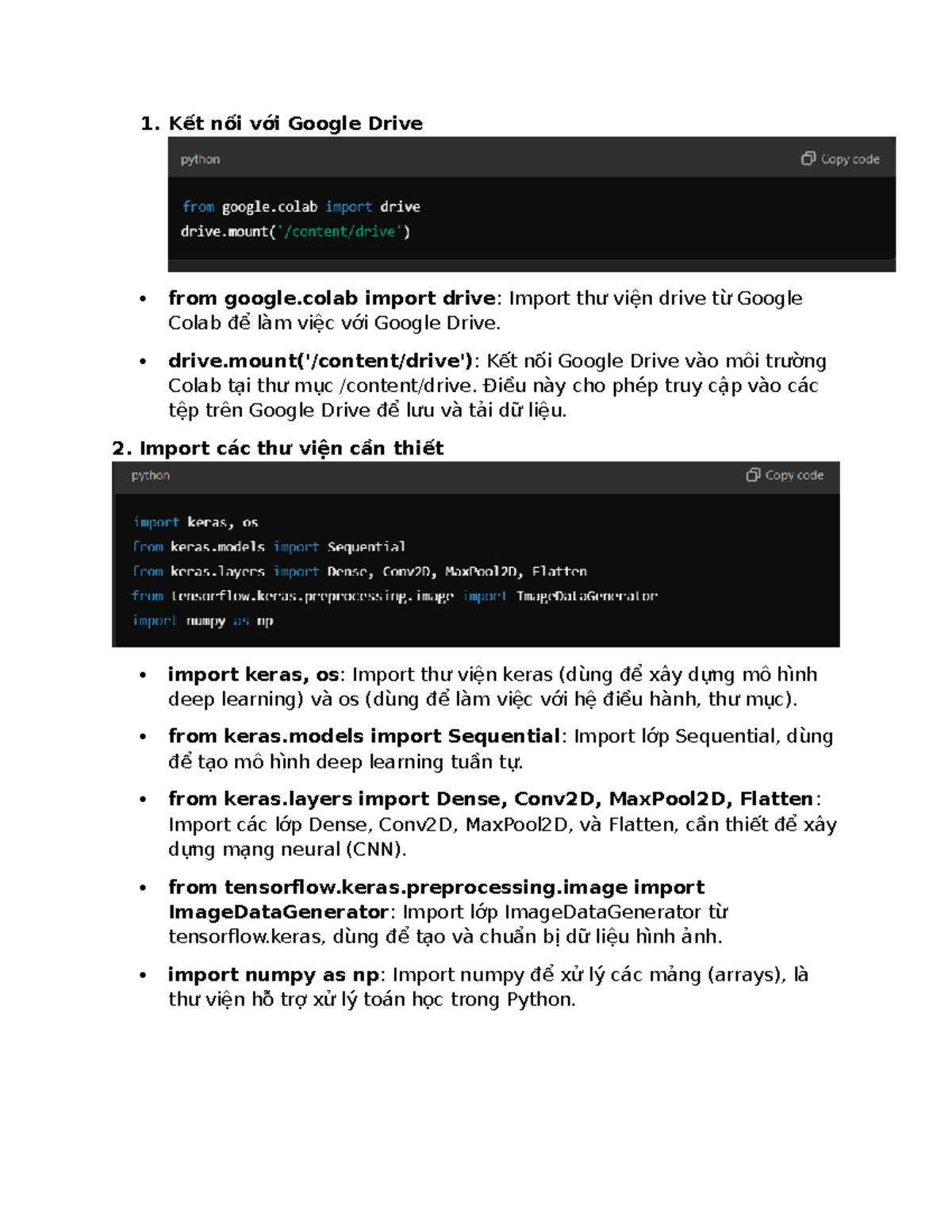 Giải thích cặn kẽ - Kết nối với Google Drive from google import drive ...