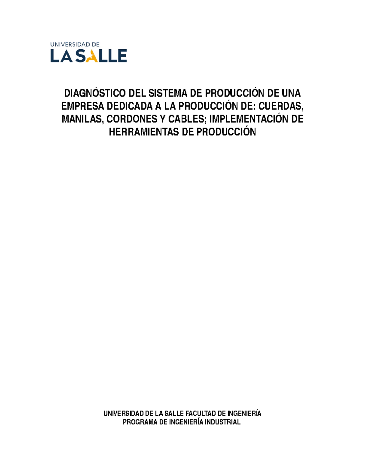 Produccion Final Unisalle Studocu