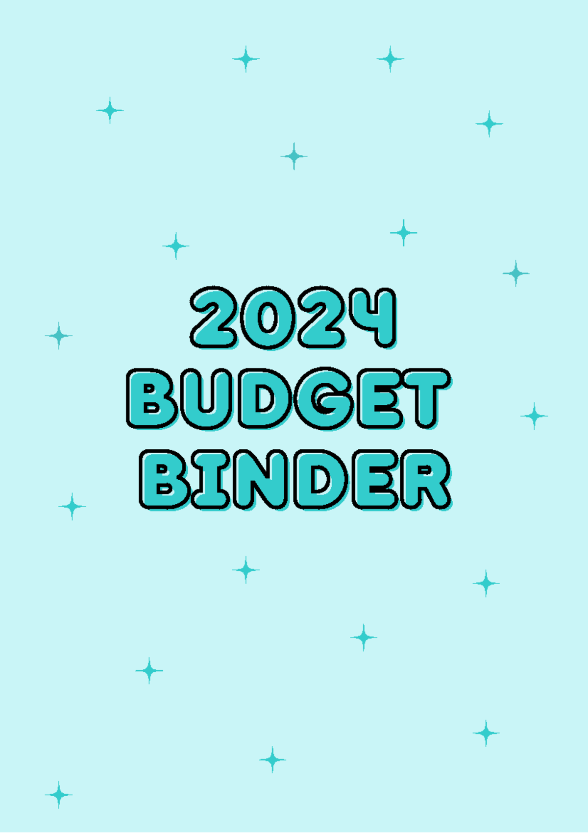 2024 Budget Binder pink blue 20242024 BUDGET BUDGET BINDER BINDER