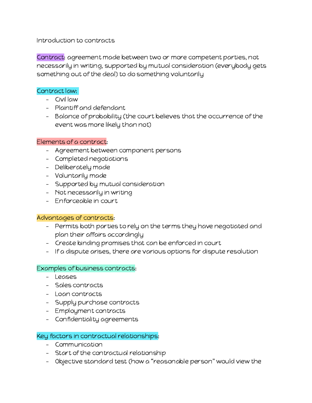 Chapter 5 6 Introduction To Contracts Introduction To Contracts Contract Agreement Made Chapter 5 6 Introduction To Contracts Introduction To Contracts Contract Agreement Made