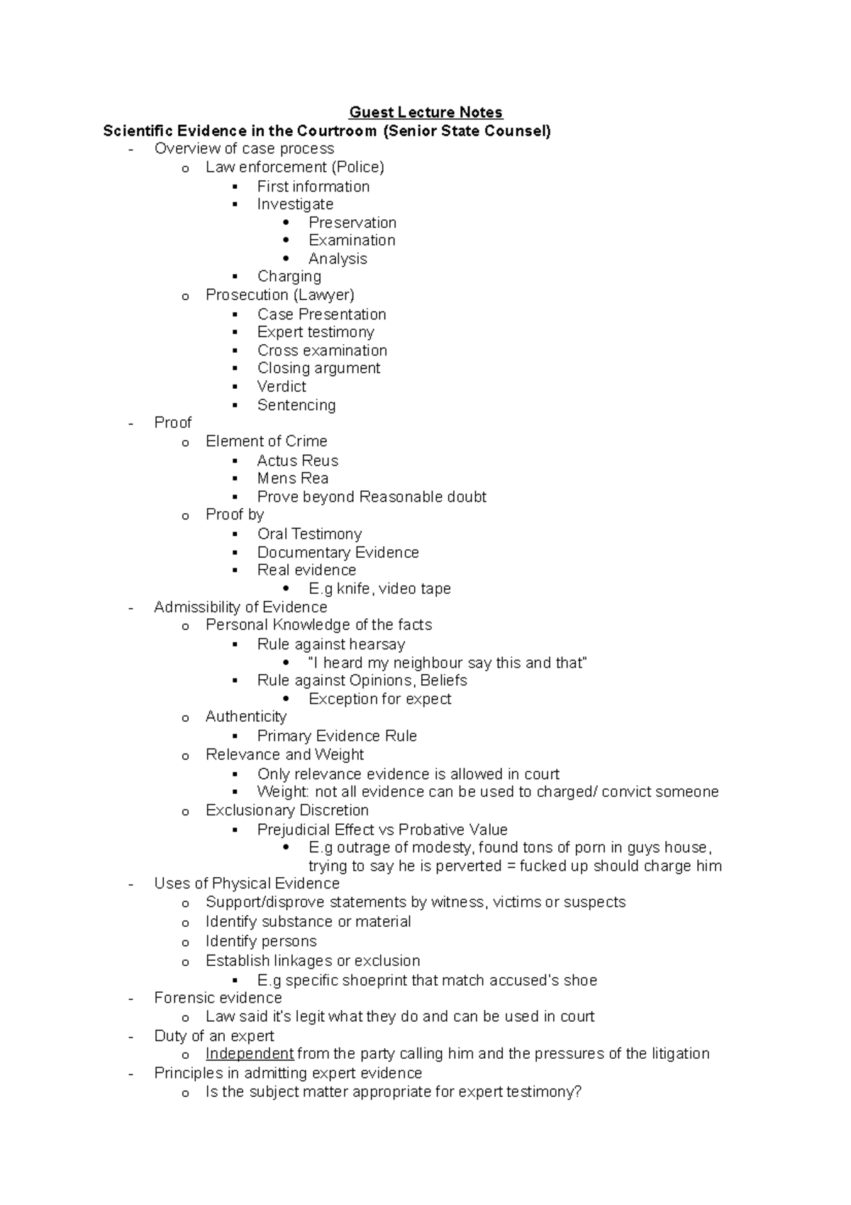 Guest Lecture Notes - I'm uploading these to download something else ...