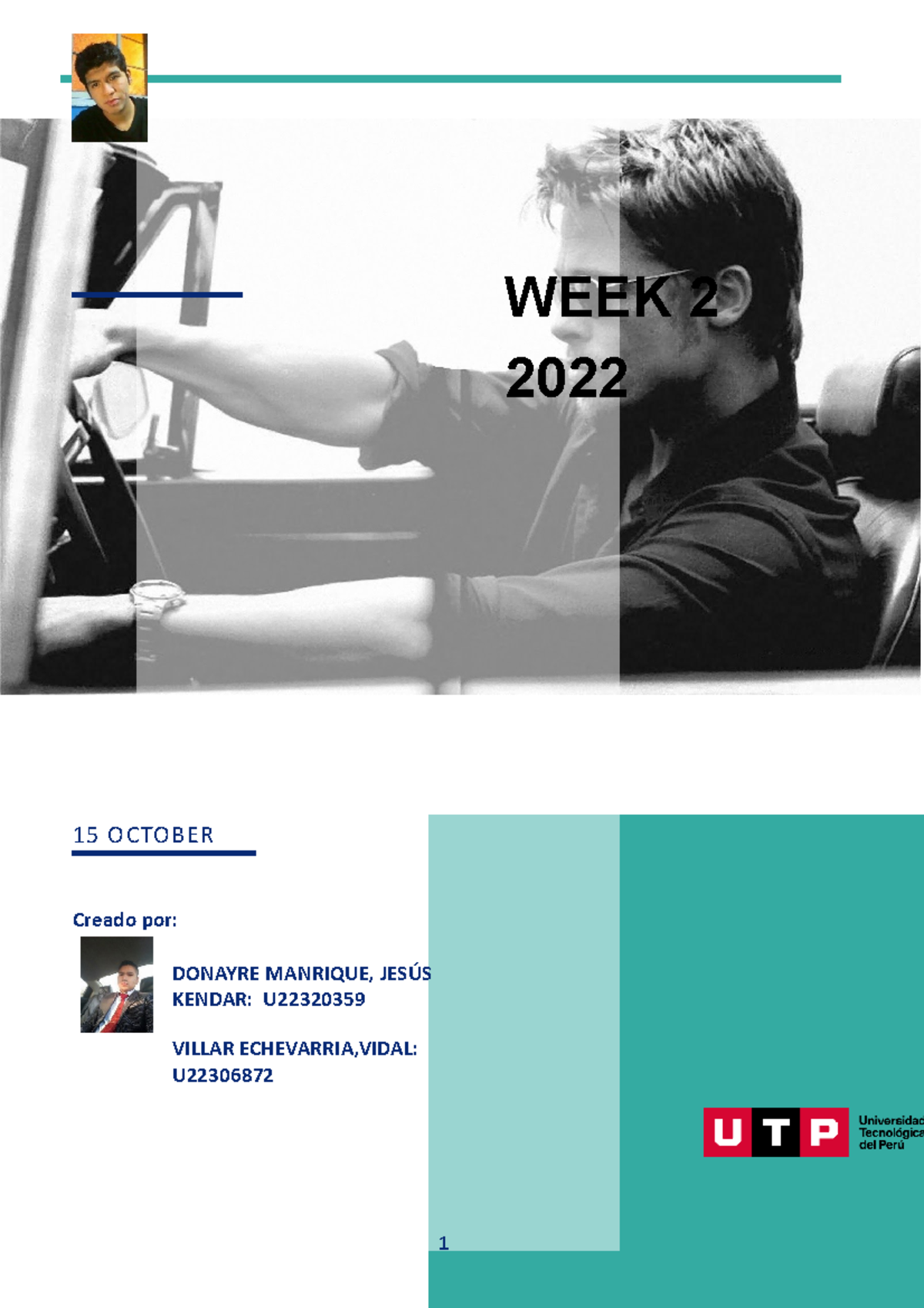 TASK WEEK 2 - task week 2 de ingles 1 - 1 15 OCTOBER Creado por ...