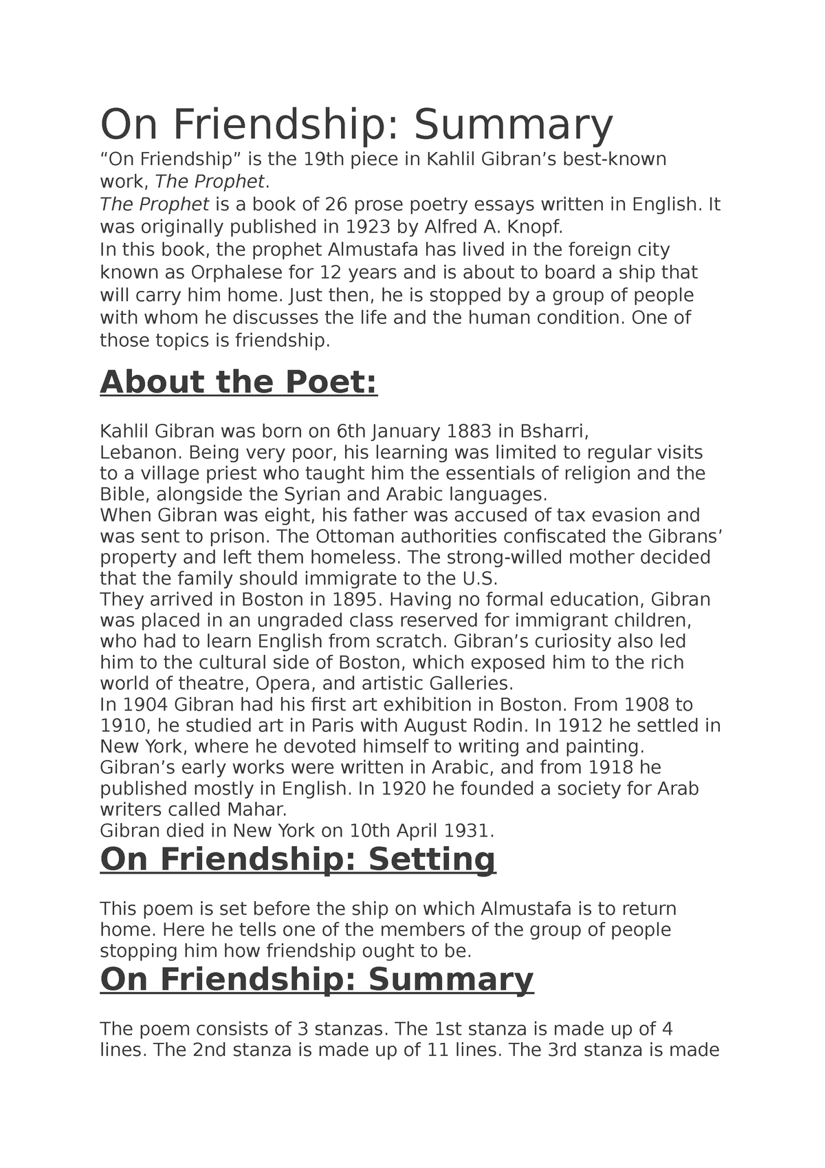 on-friendship-a-descriptive-english-literature-notes-behavioural-economics-studocu