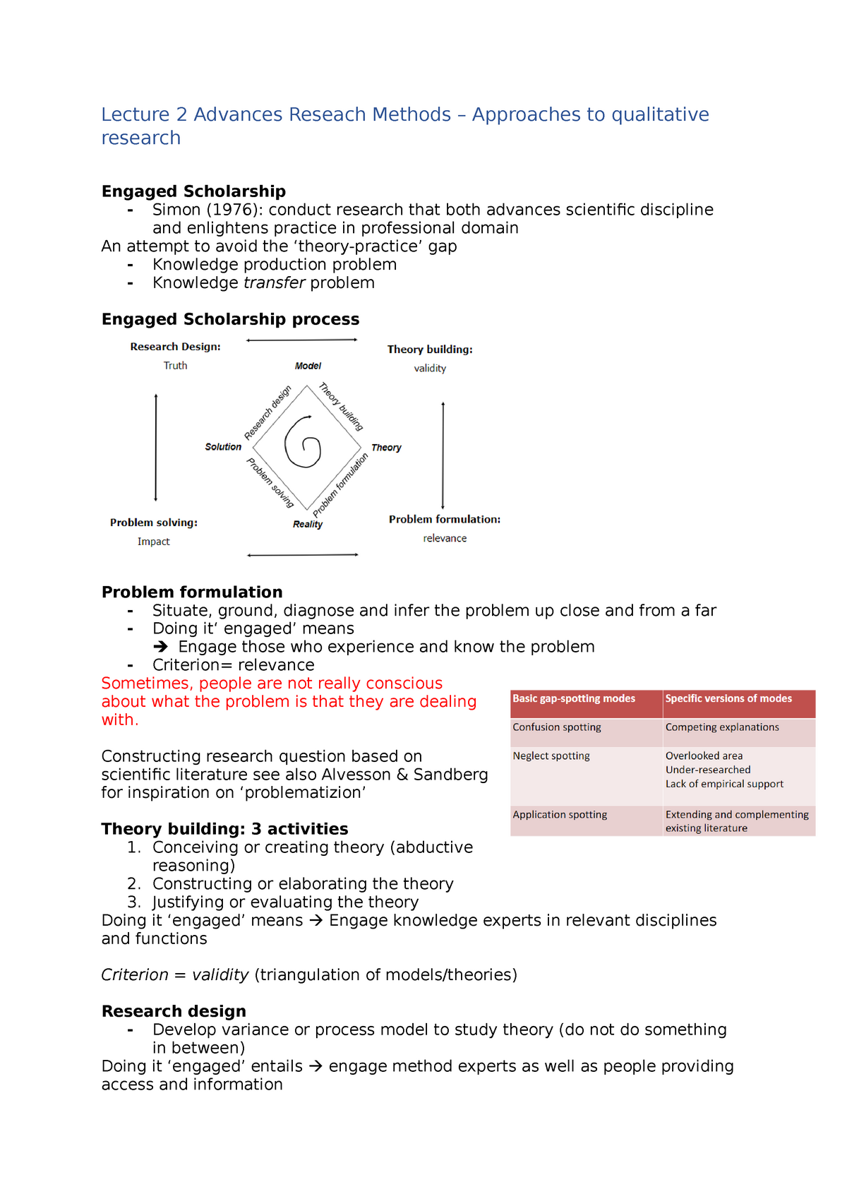 advanced research methods assignment