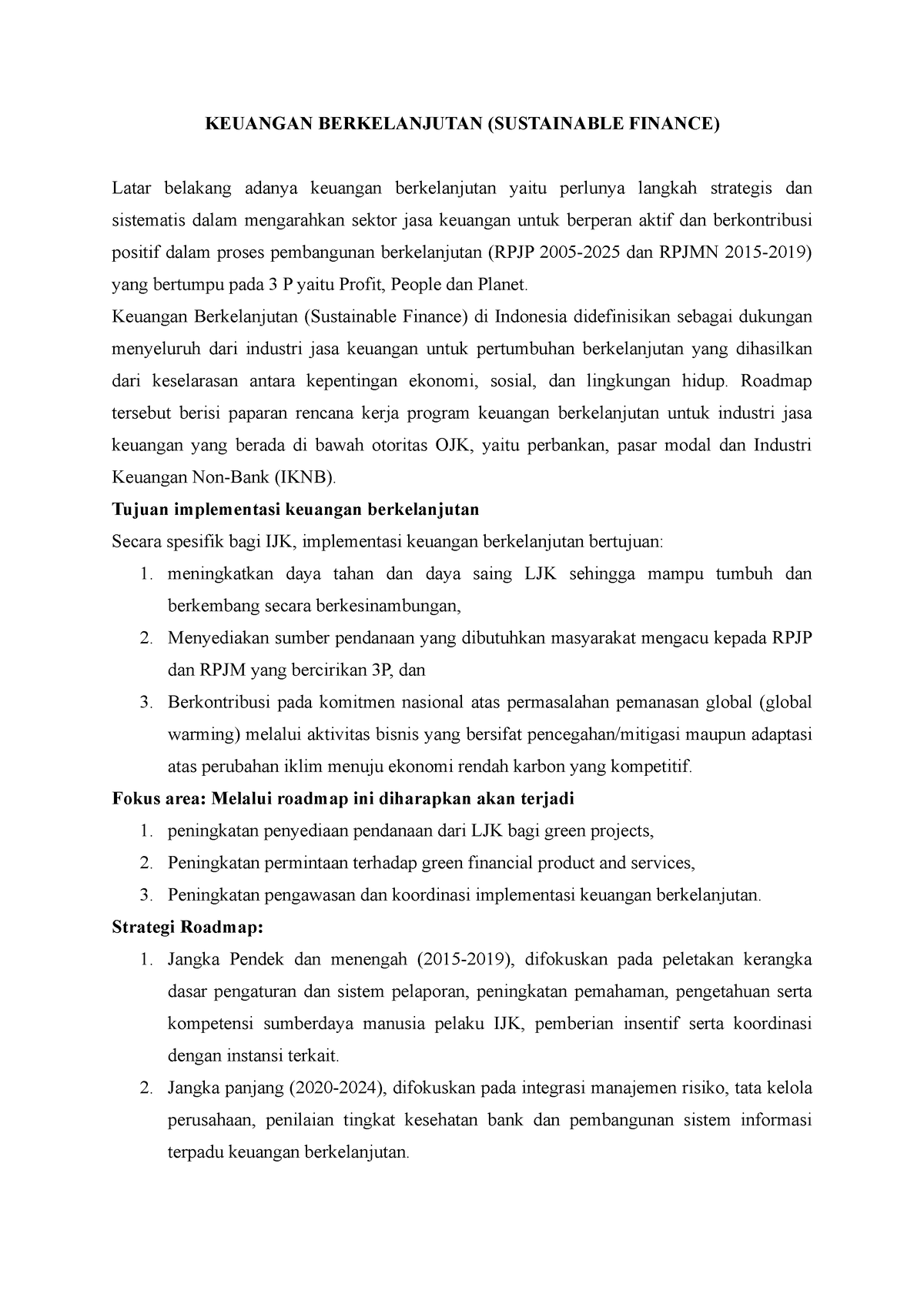 Keuangan Berkelanjutan II - KEUANGAN BERKELANJUTAN (SUSTAINABLE FINANCE ...