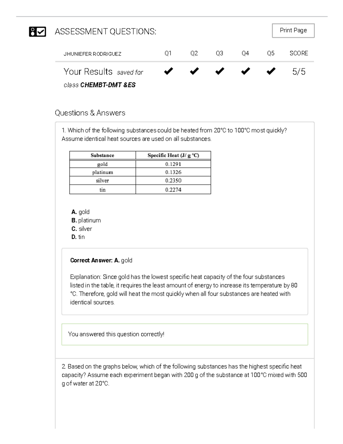 Calorimetry Lab Gizmo Explore Learning Bachelor of Science in