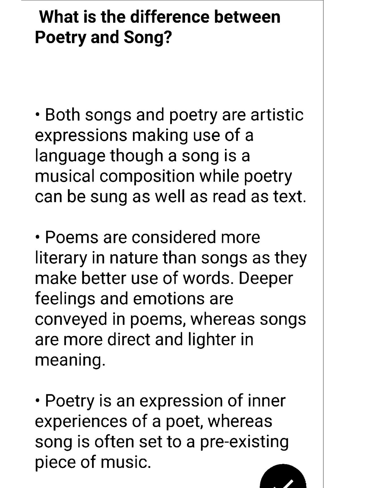 difference-between-poetry-and-song-ba-english-studocu