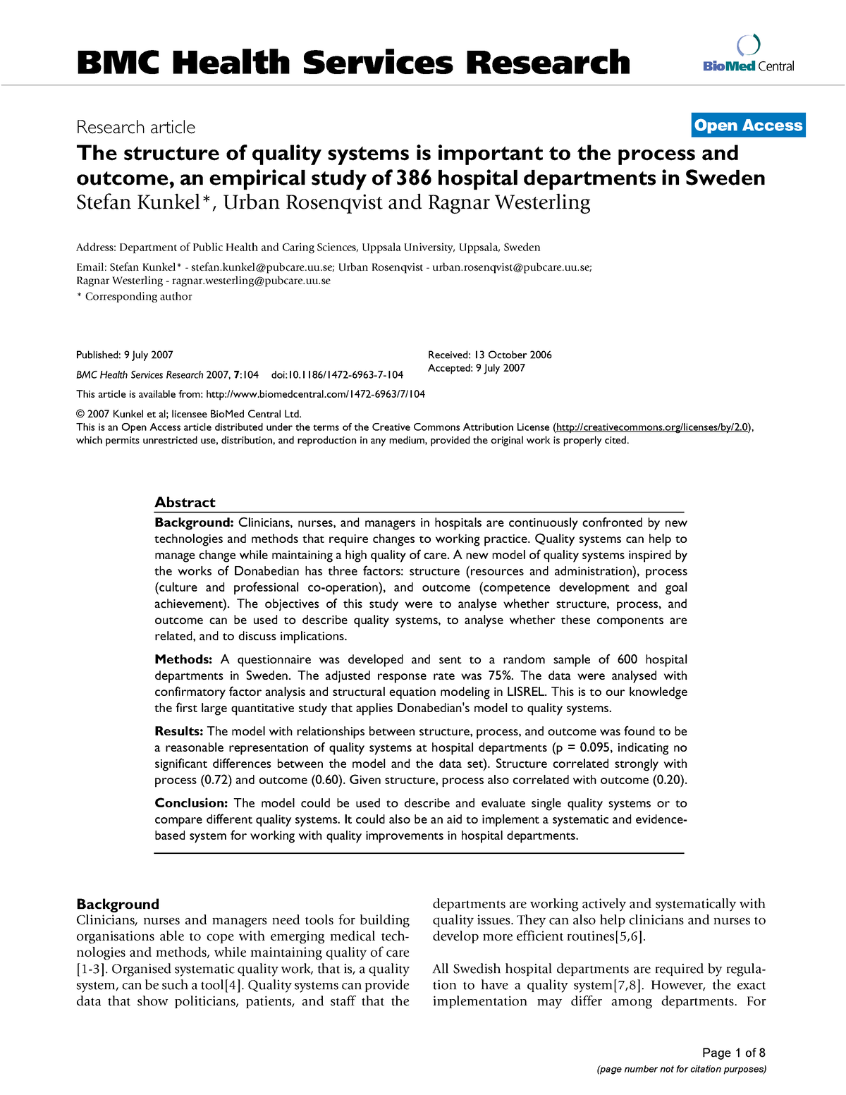 1472 6963 7 104 - Nbnkjbjkjhhjvvv - BioMed Central Page 1 Of 8 BMC ...