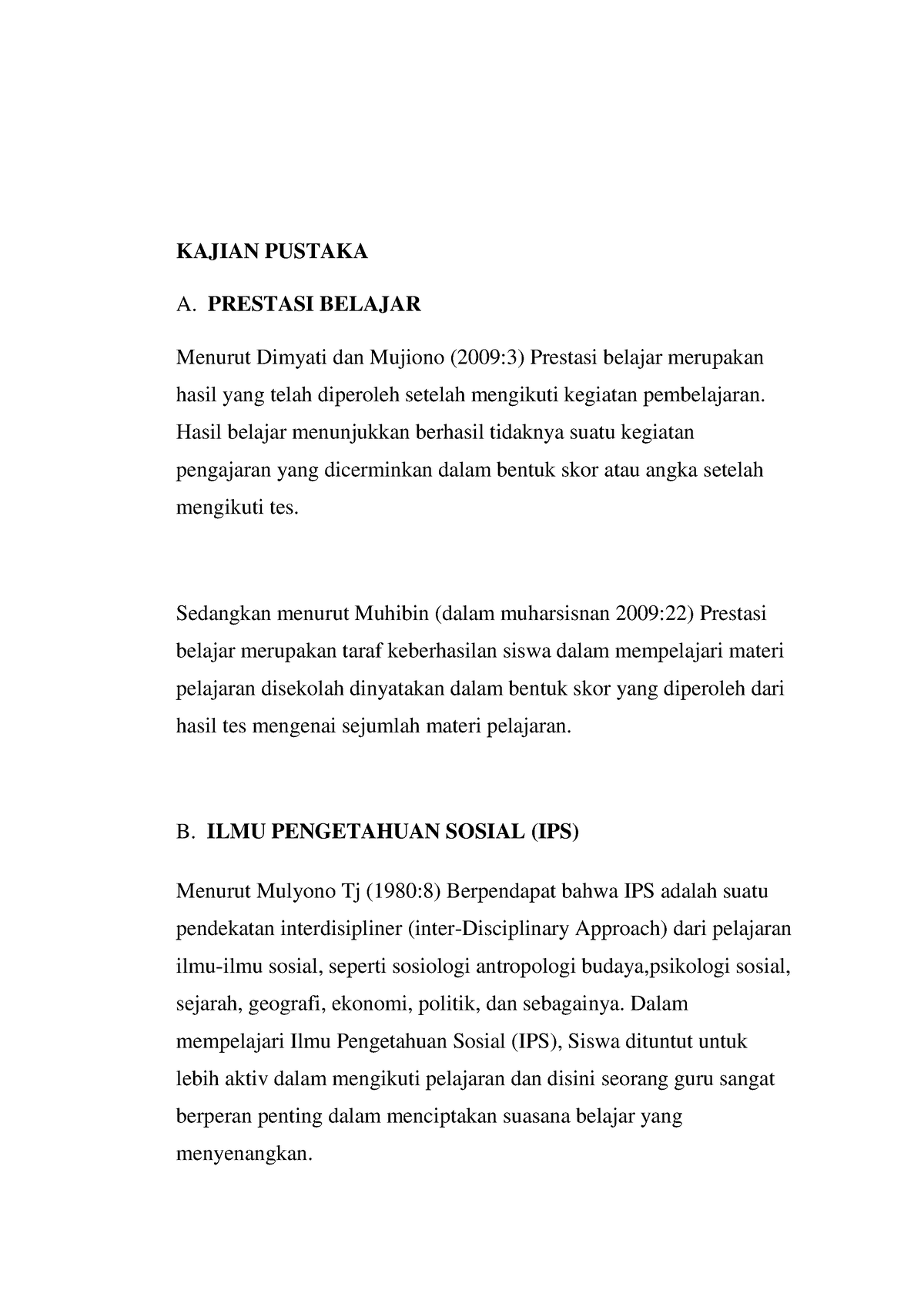 Kajian Pustaka Prestasi Belajar DAN Media Slide - KAJIAN PUSTAKA A ...