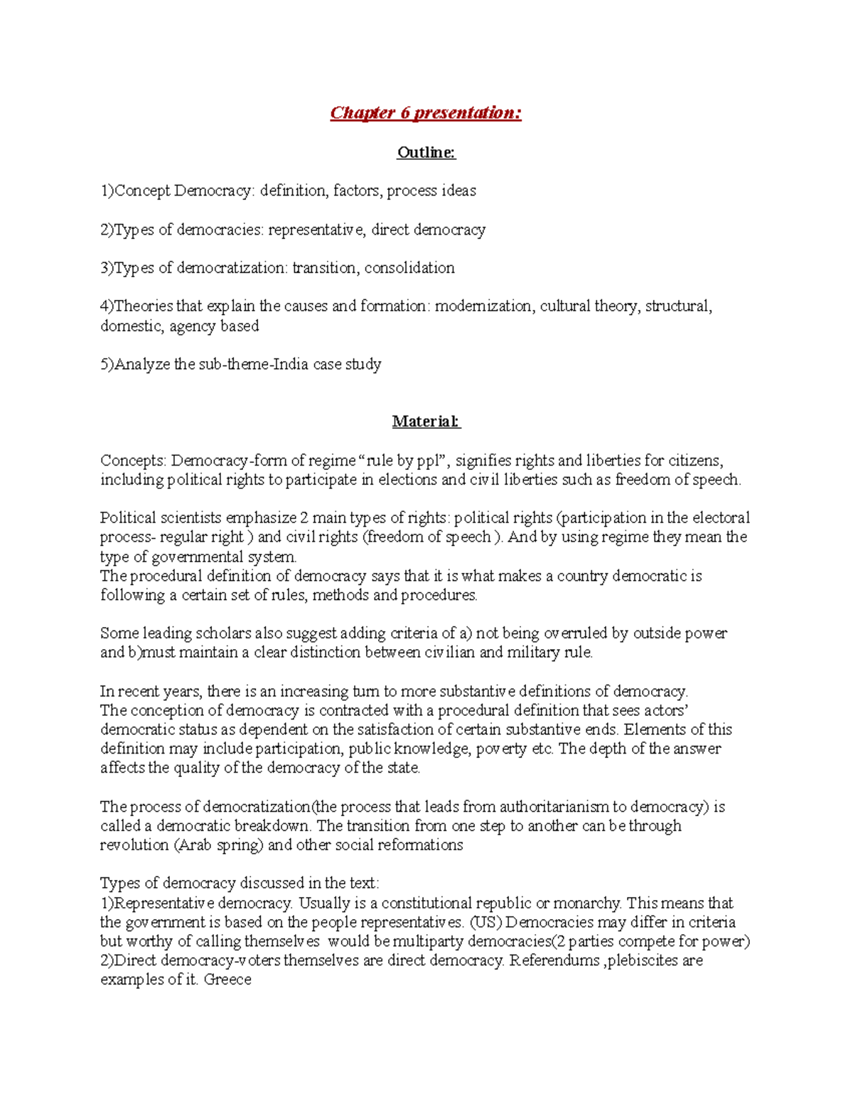 Chapter 6 presentation - Chapter 6 presentation: Outline: 1)Concept ...