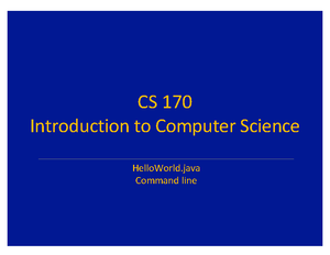 Lecture+4+Numeric+Data - CS 170 Introduction to Computer Science ...