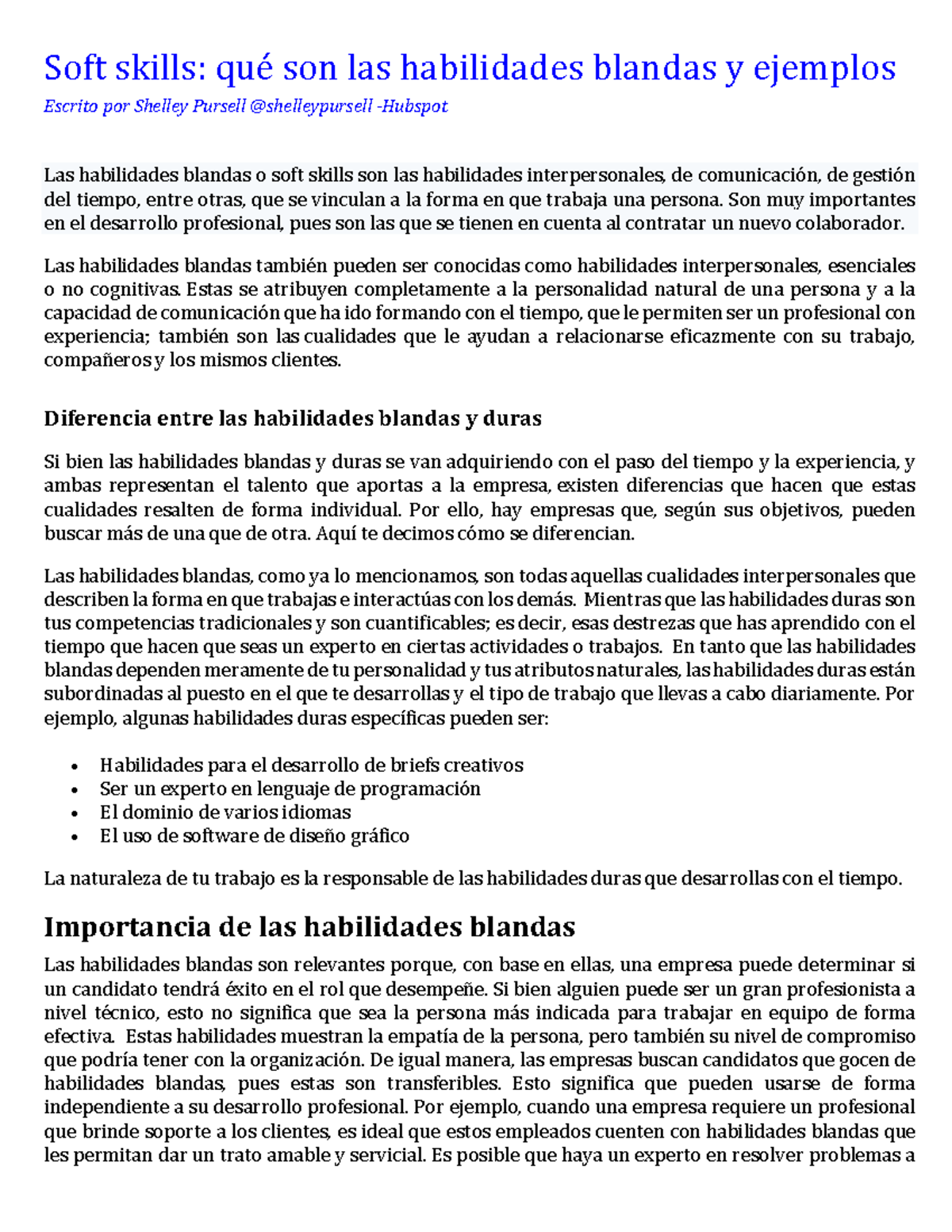 Soft skills Qué son las habilidades blandas - Son muy importantes en el ...