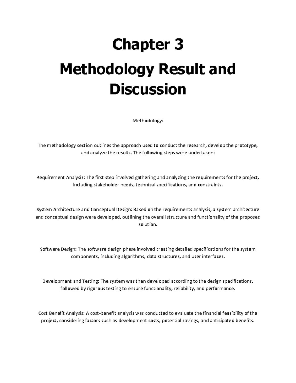 Chapter 3 - Chapter 3 Methodology Result and Discussion Methodology ...