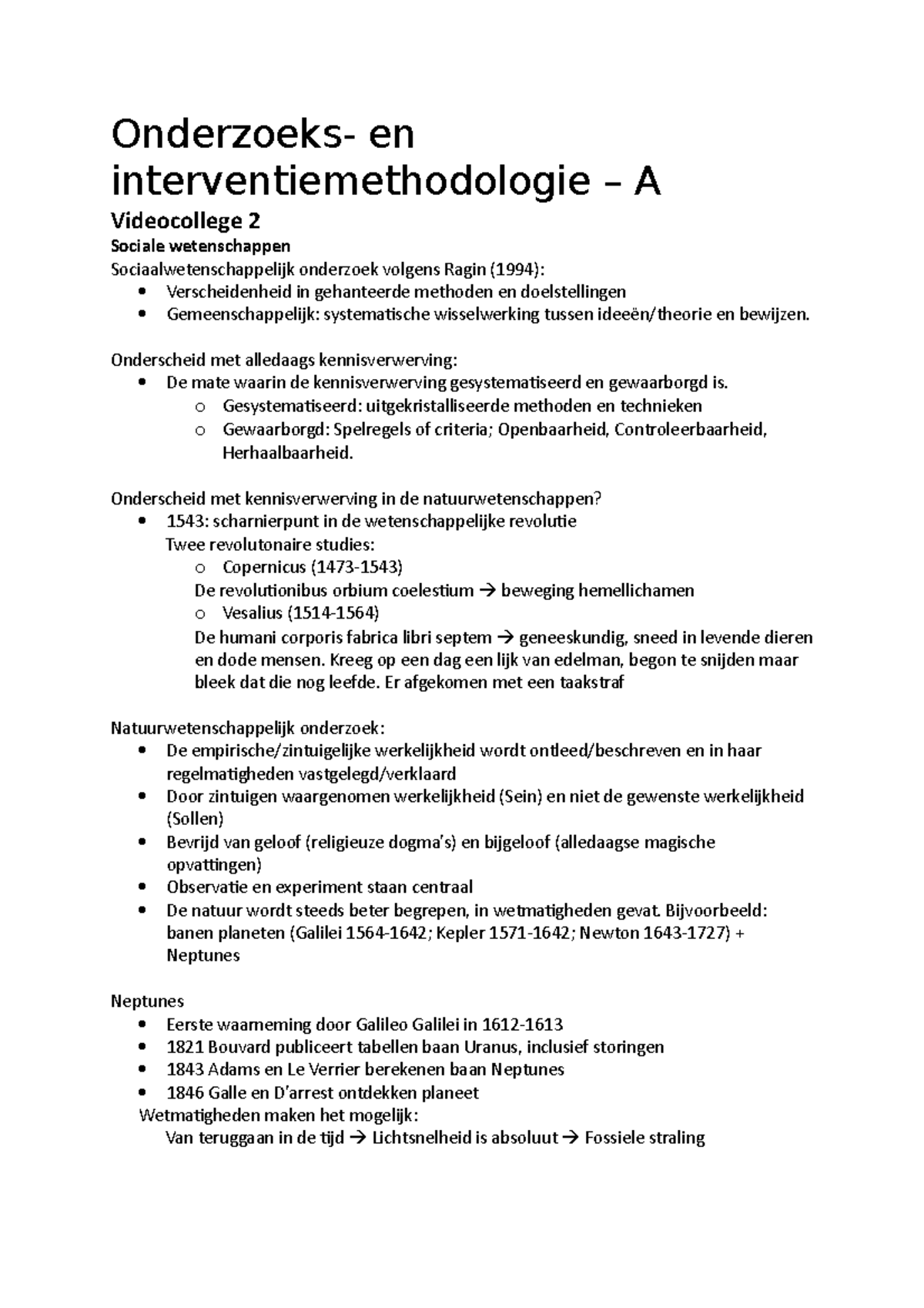 Onderzoeks En Interventiemethodologie A Videocollege 2 Radboud