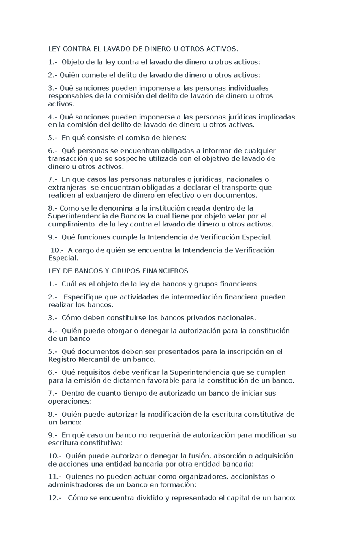 Laboratorio bursatil 40 pre - LEY CONTRA EL LAVADO DE DINERO U OTROS ...