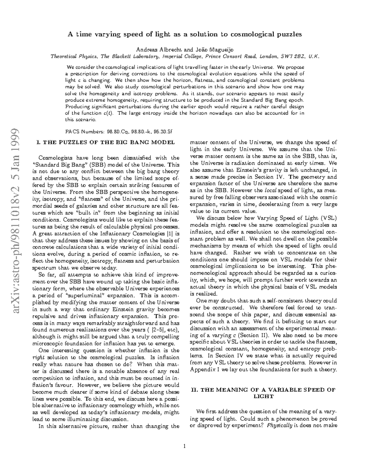 Speed of light - Physics for recent new document information - arXiv ...