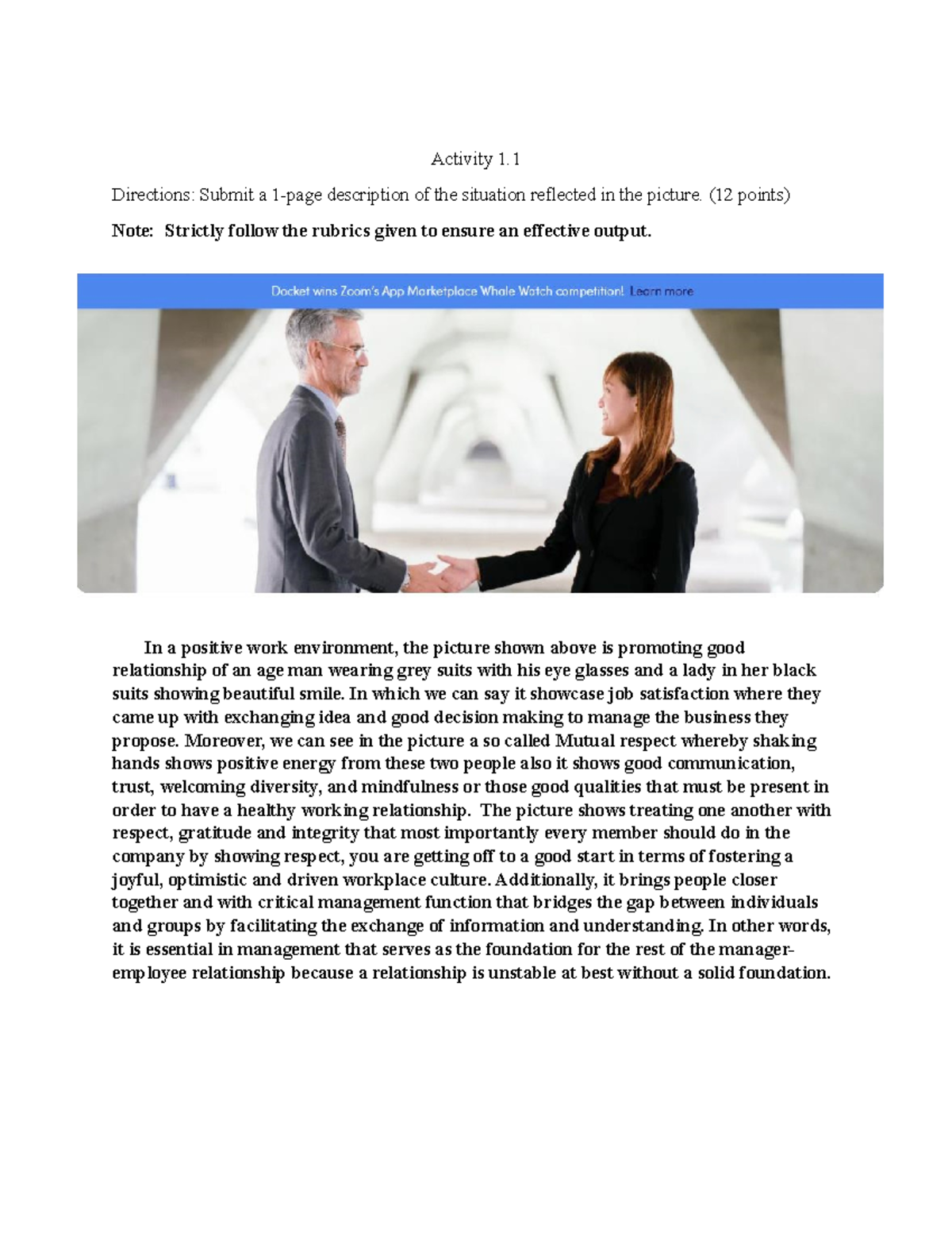 Activity 1.1 Describing a picture 7 - Activity 1. Directions: Submit a ...