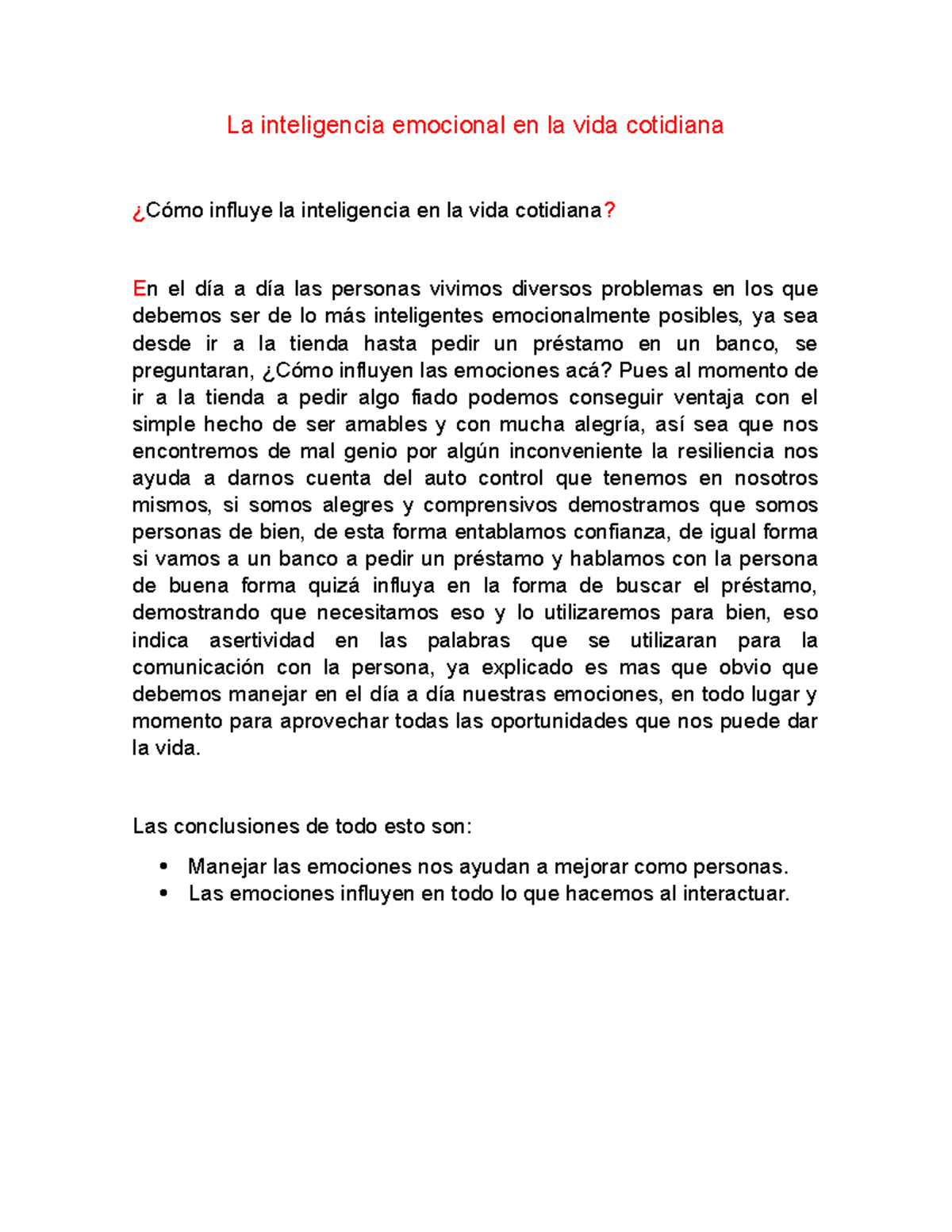 La inteligencia emocional en la vida cotidiana COMPETENCIA CIUDADANA ...