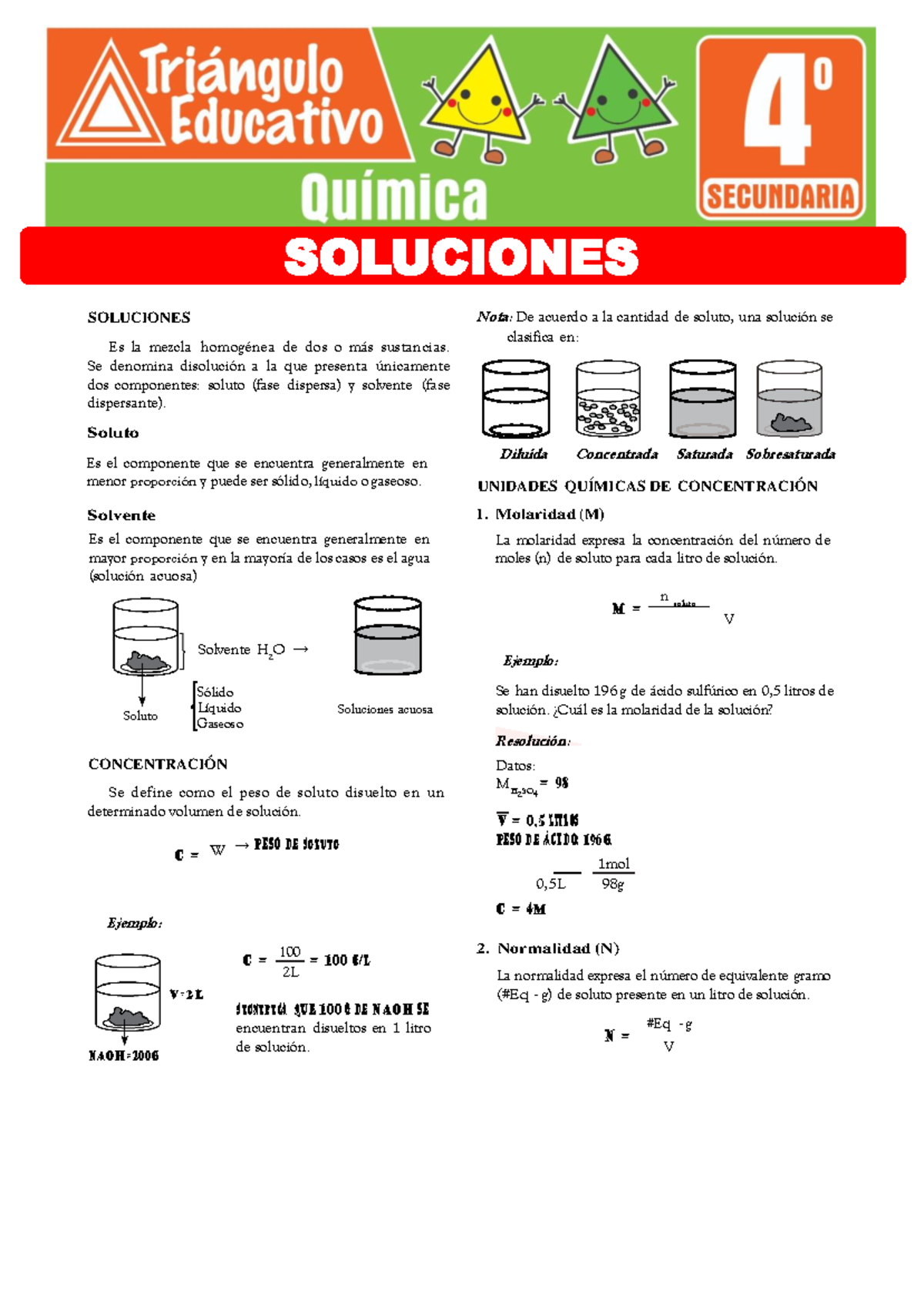 Soluciones para Cuarto Grado de Secundaria - n 2 SOLUCIONES Se ...