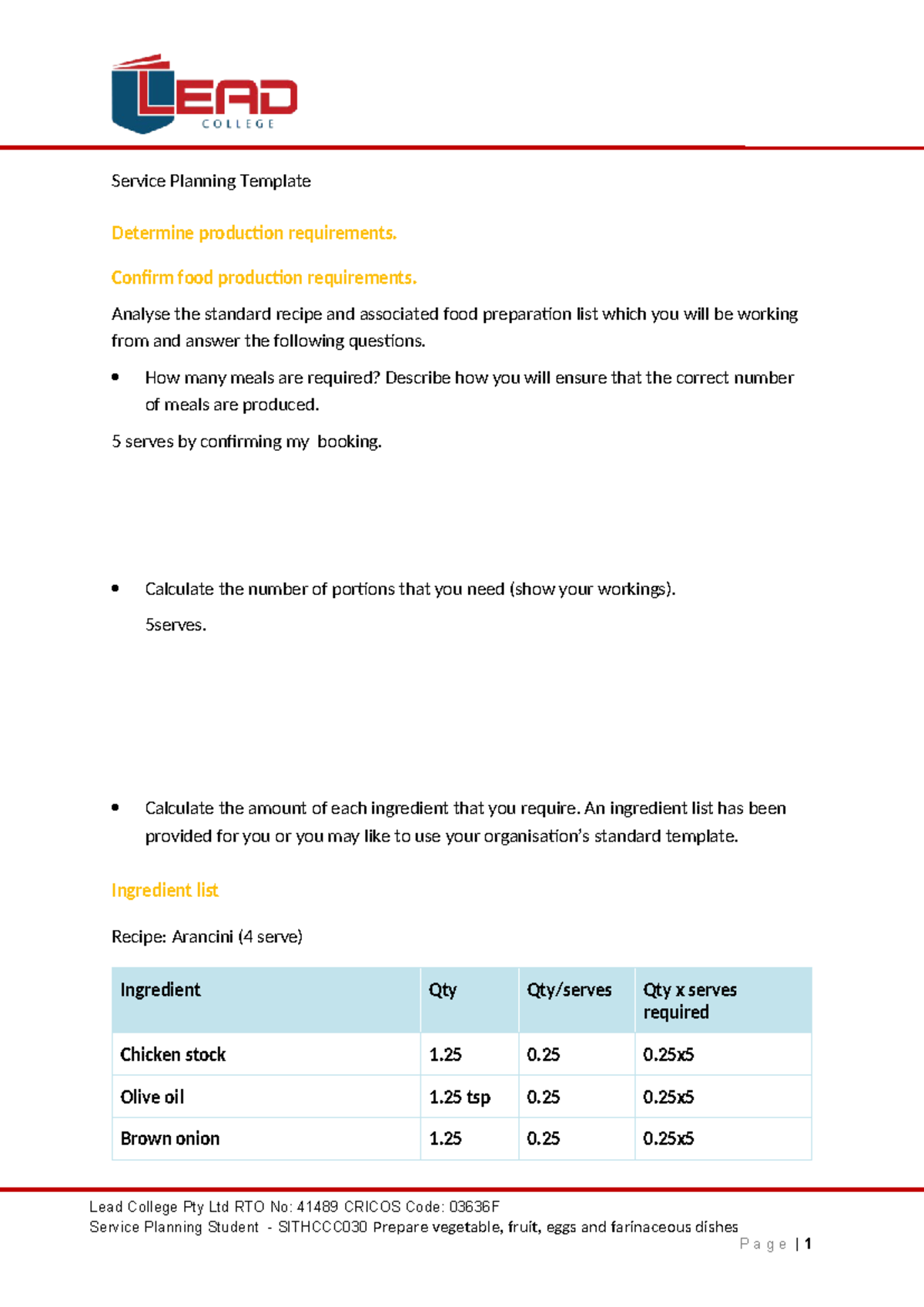 Service planning template - Service Planning Template Determine ...