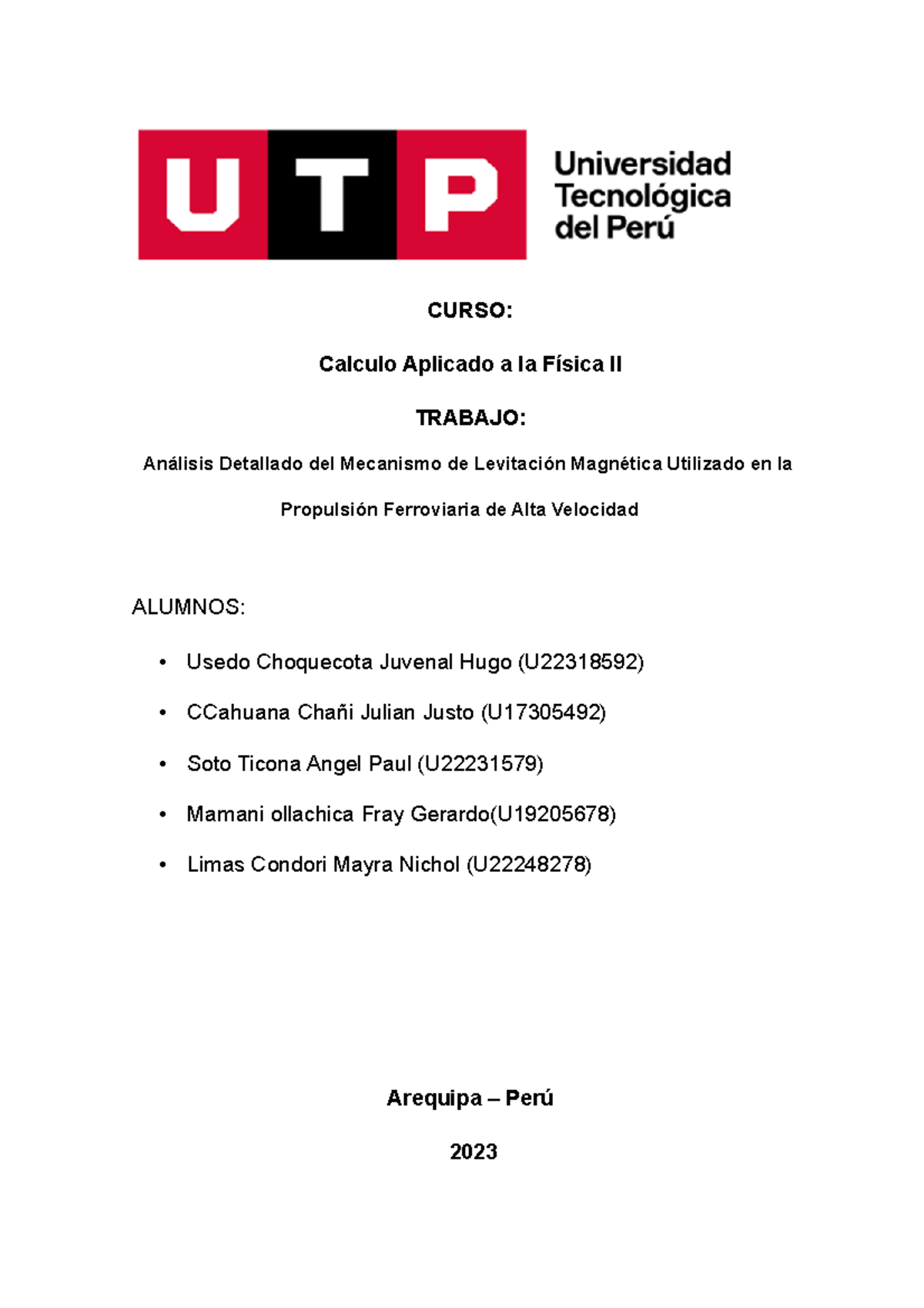 Proyecto De Investigacion Caf2-Parte 2 F (1) - CURSO: Calculo Aplicado ...