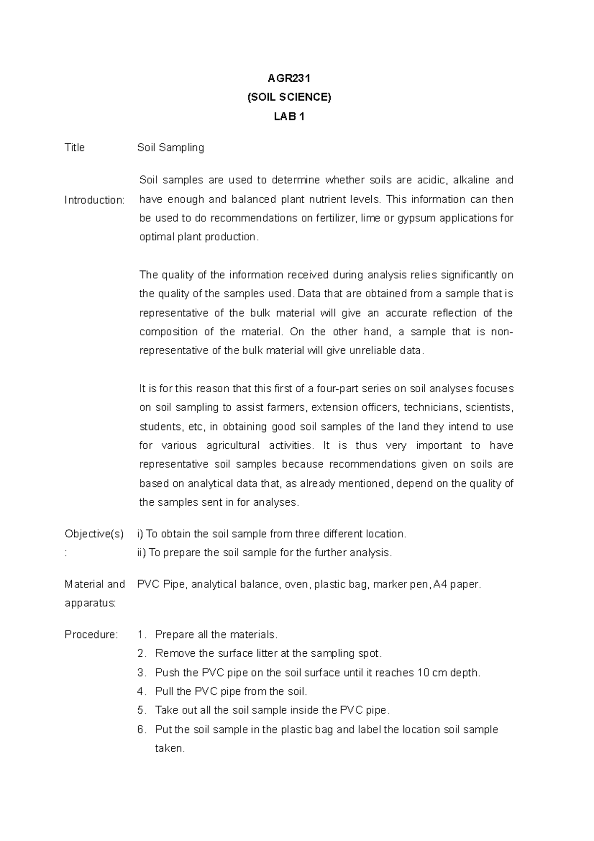 agr231-lab-1-soil-sampling-agr-soil-science-lab-1-title-soil