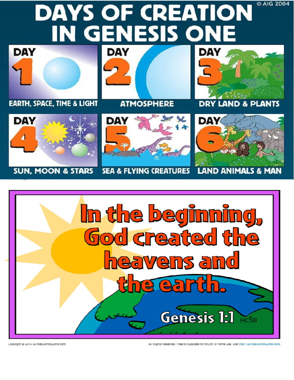 Creation - .Script - .\\\ - AiG 2004 DAYS OF CREATION IN GENESIS ONE ...