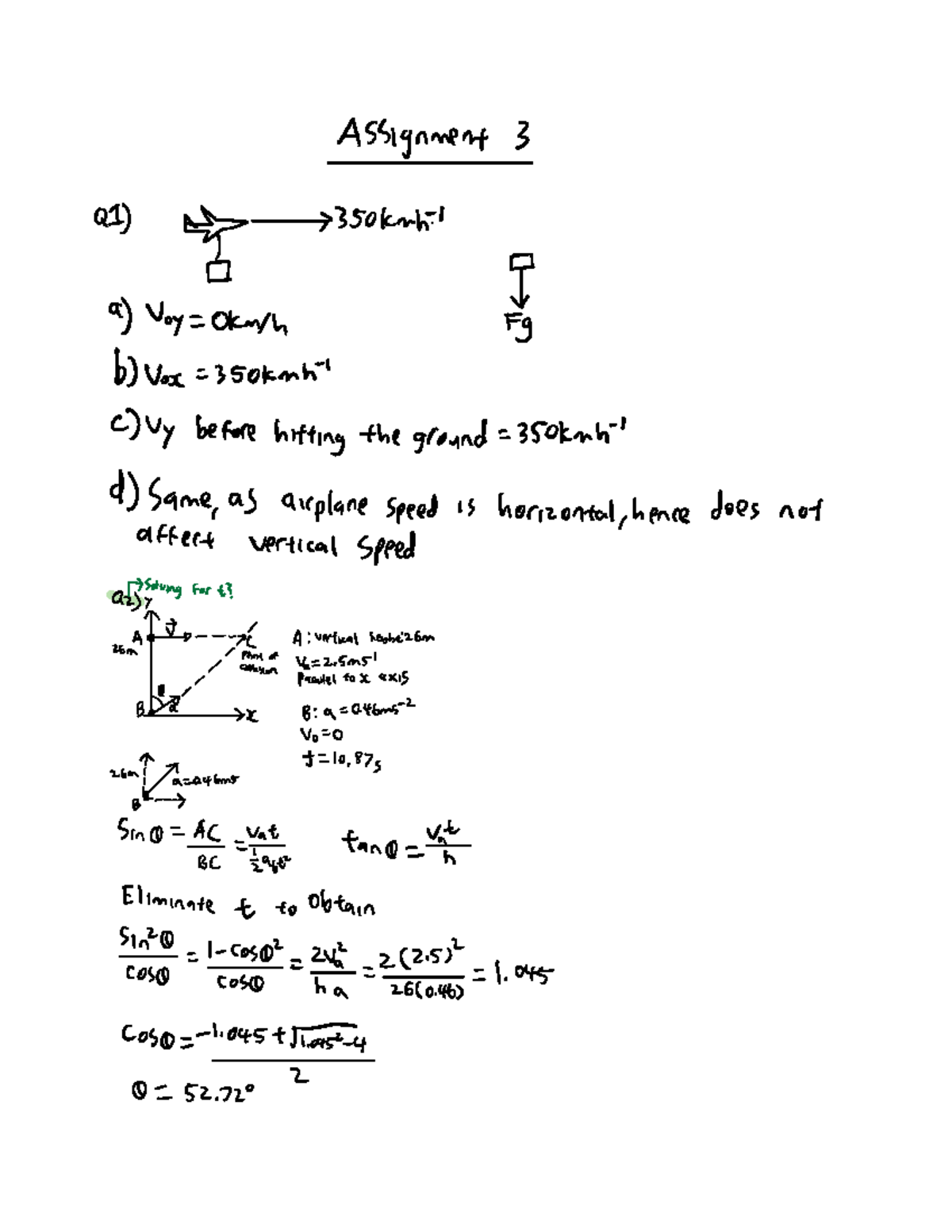 Assignment 3 - Solutions (with working) for week three content ...