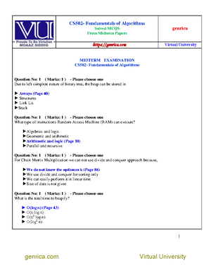 CS402 - Final Term Solved Mcqs With References By Moaaz - CS402- Theory ...