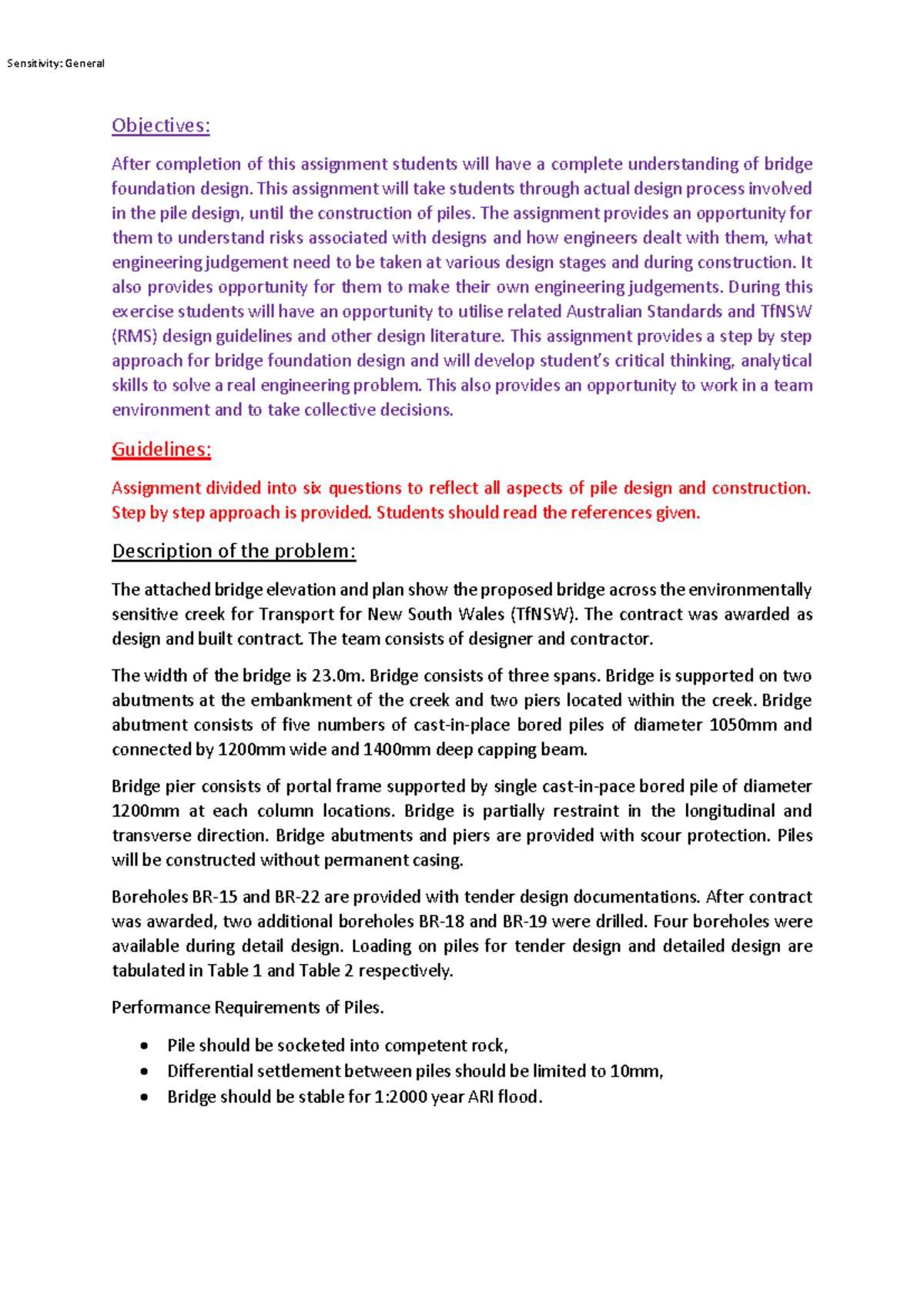 20240409 Bridge Foundation Assignment 1 - Sensitivity: General ...