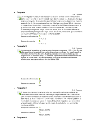 Actividad 1 Automatizada Estadistica Y Probabilidad - Pregunta 1 2 De 2 ...