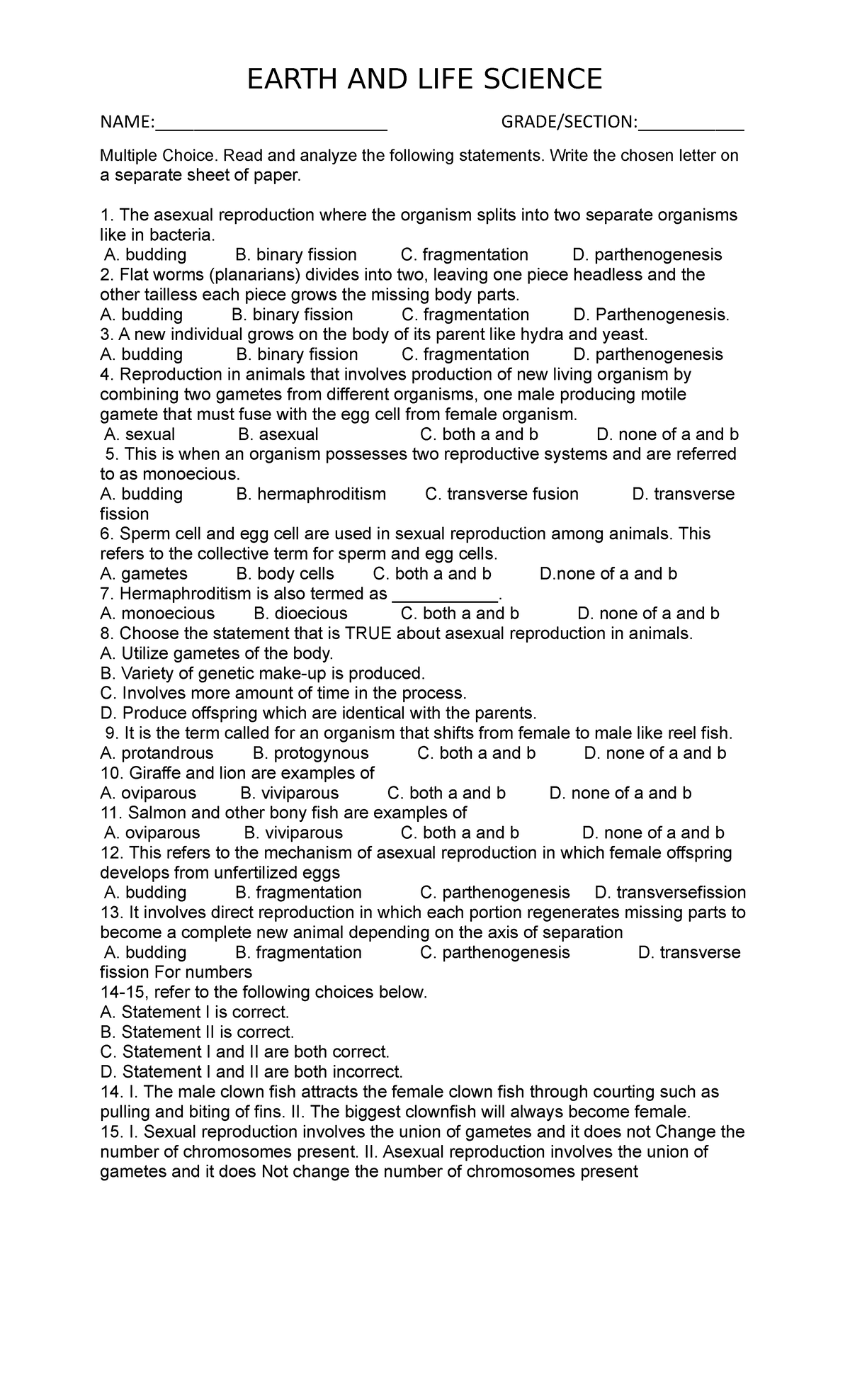 assessment-brief-info-earth-and-life-science-name