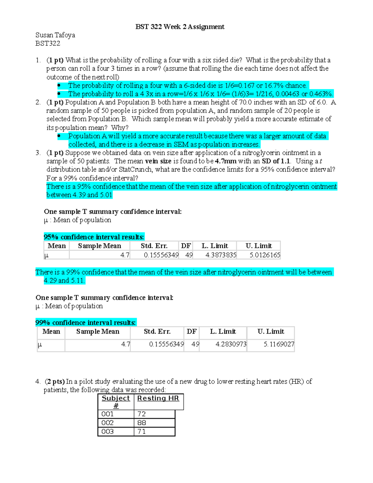 BST322 Week2Assignment ST - Susan Tafoya BST (1 Pt) What Is The ...