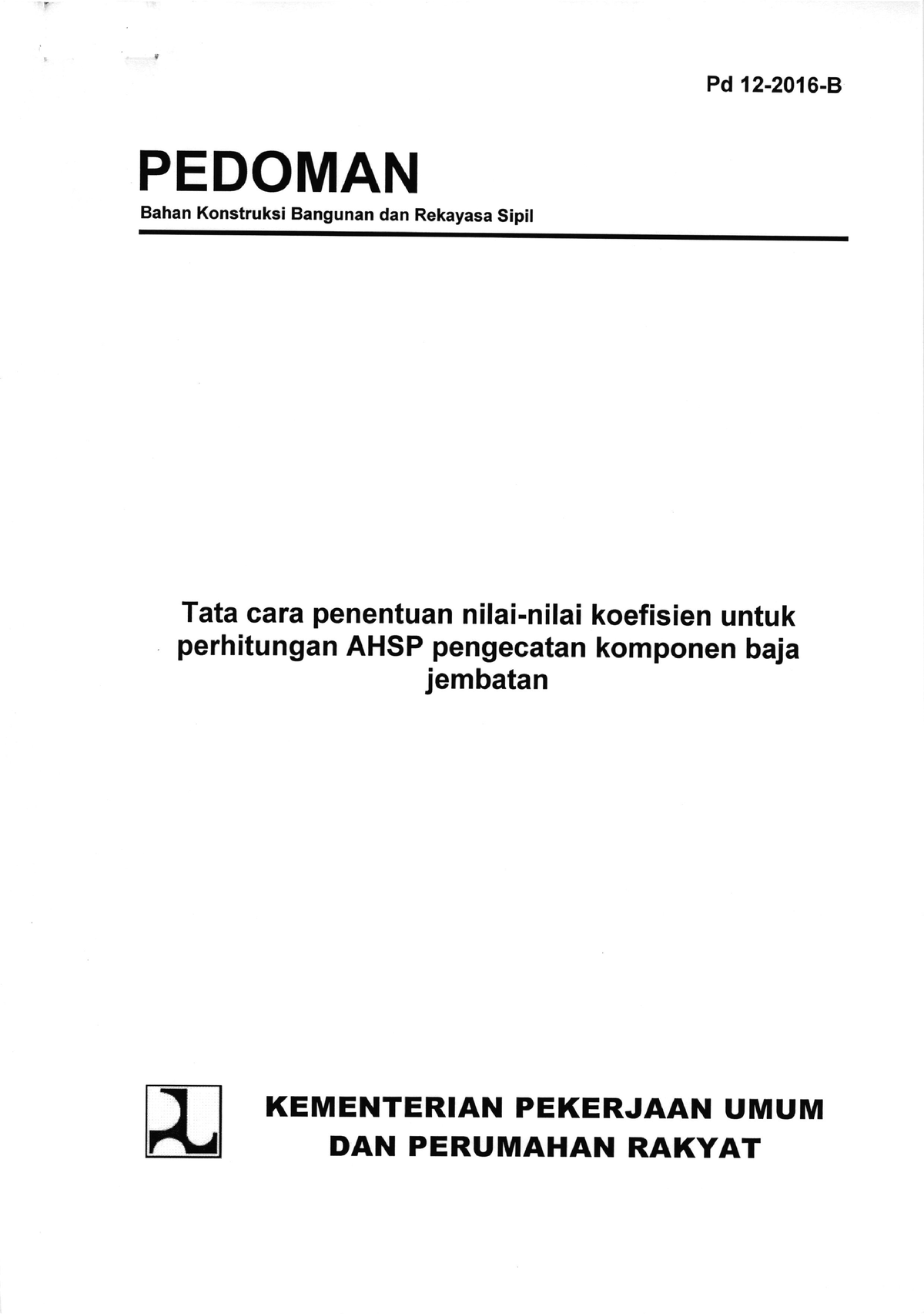 Pedoman Tata Cara Penentuan Nilai Nilai Koefisien Untuk Perhitungan ...