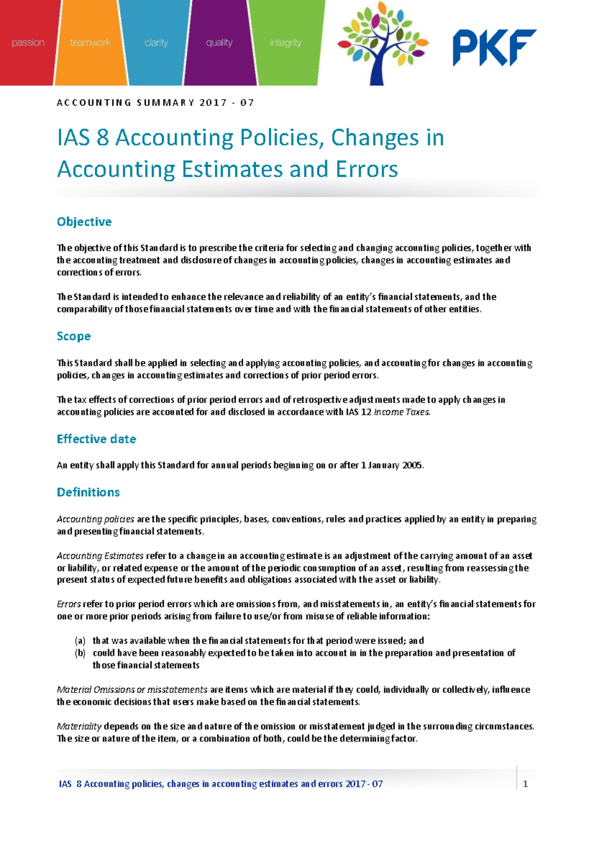 Ias 8 Accounting Policies Changes In Accounting Estimates And Errors ...