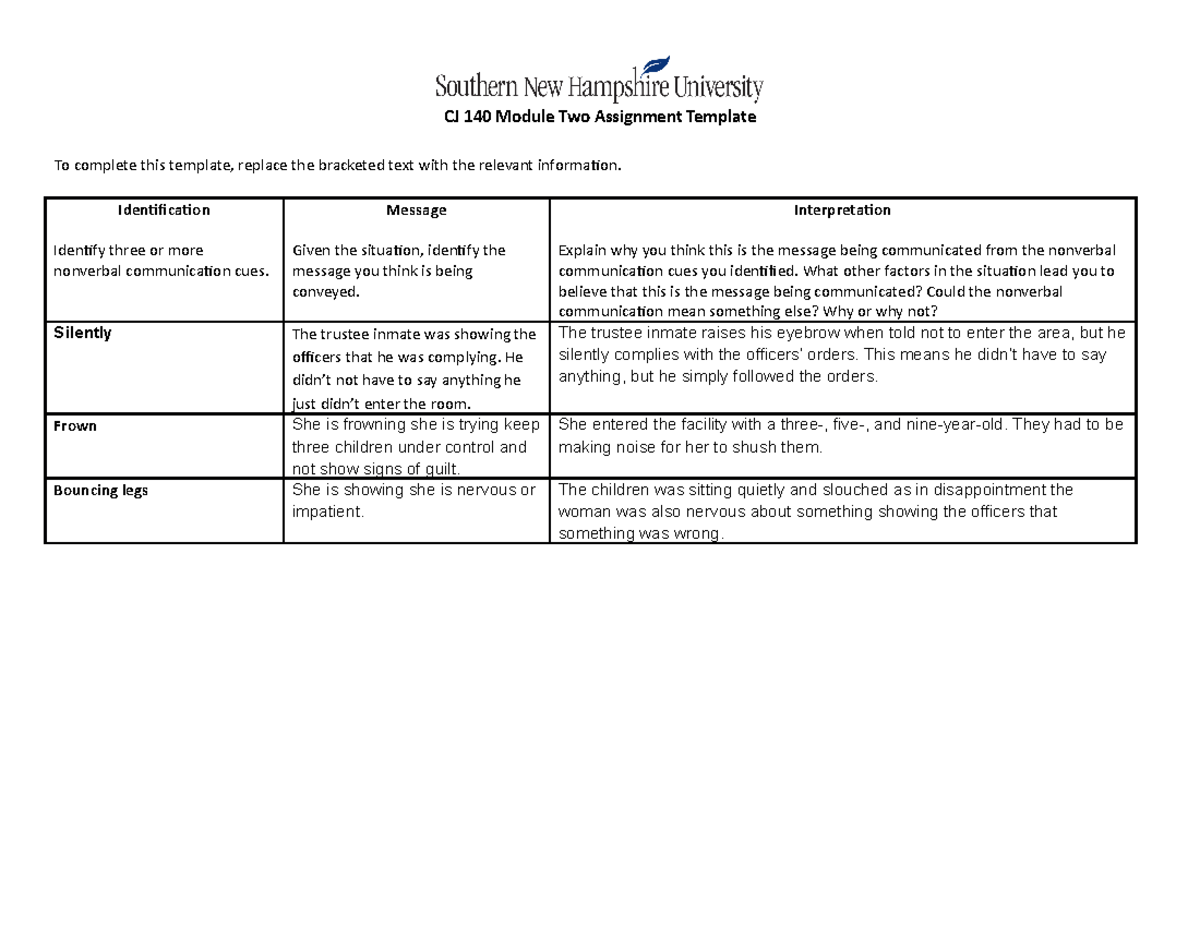 CJ+140+Module+Two+Assignment+Template - CJ 140 Module Two Assignment ...