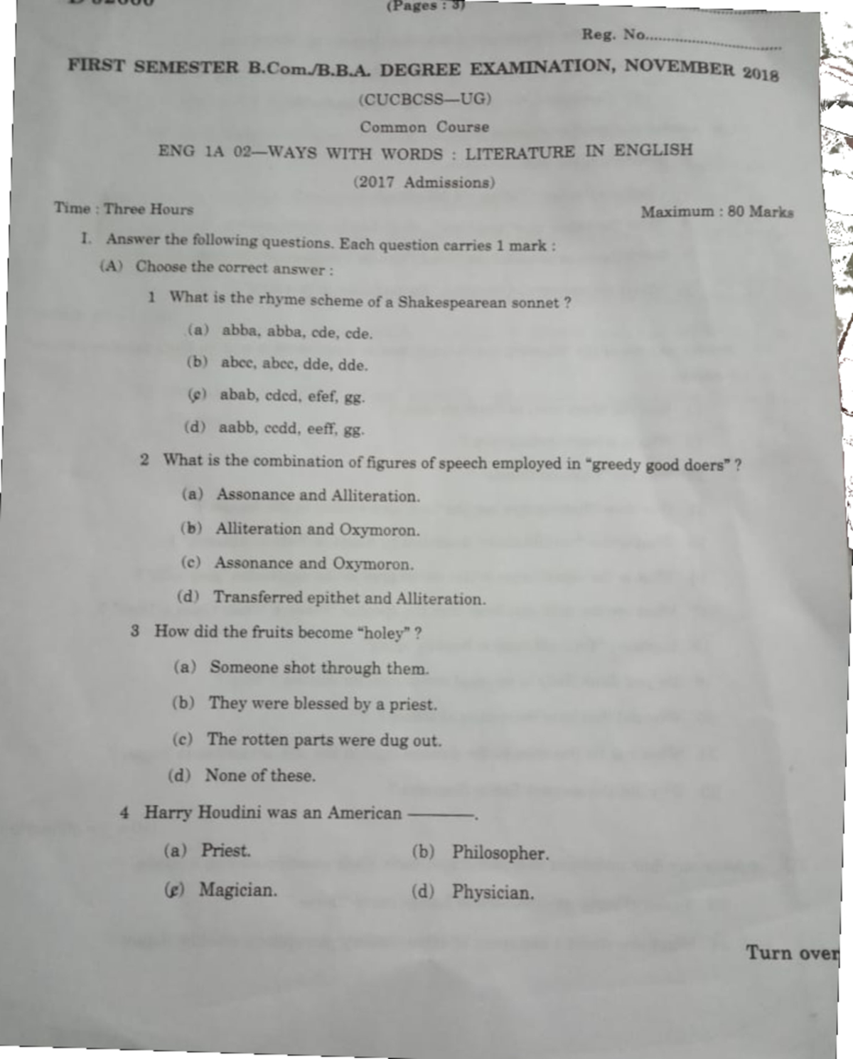 Ways with words previous questions b com studocu