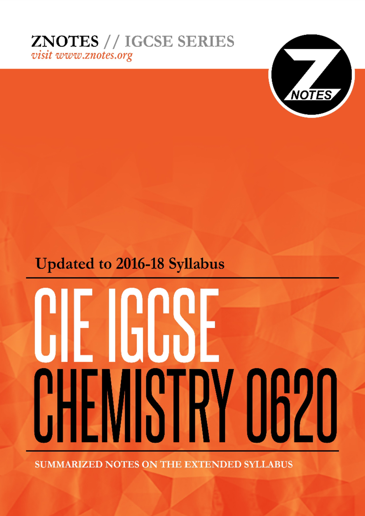 Z notes chemistry - TABLE OF CONTENTS 3 CHAPTER 1 The Particulate ...