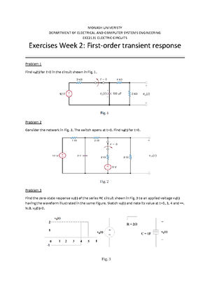 3 - Second-Order Transient Response - MONASH UNIVERISTY DEPARTMENT OF ...