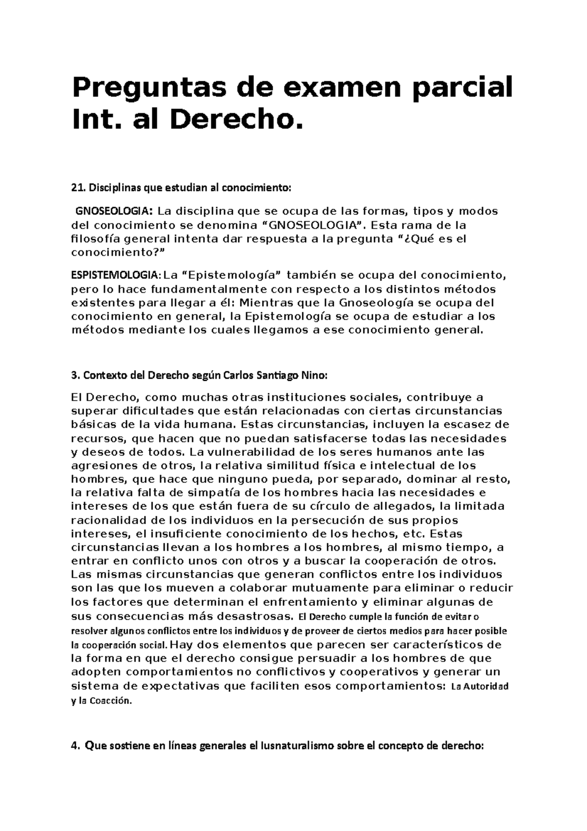 Respuestas De Examen Int Al Derecho - Preguntas De Examen Parcial Int ...