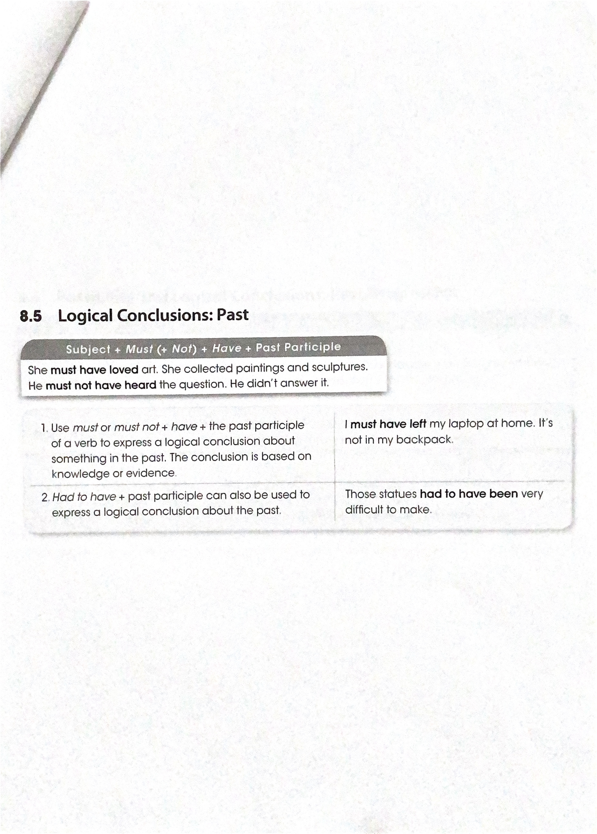 8 - Logical Conclusions : Past - EAPP 1500 - Studocu