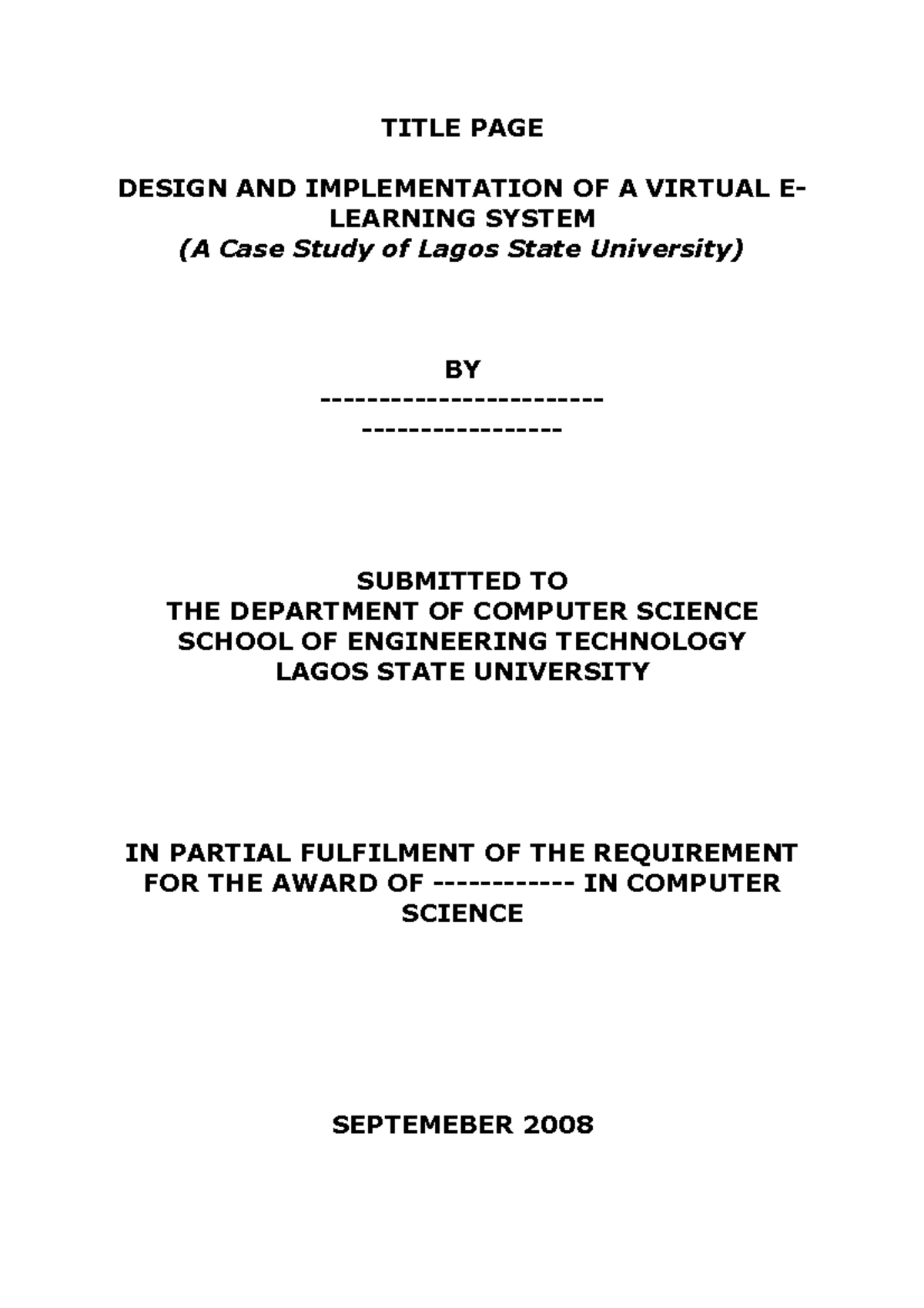 Design AND Implementation OF A Virtual E Learning System 016abee4 acd9 ...