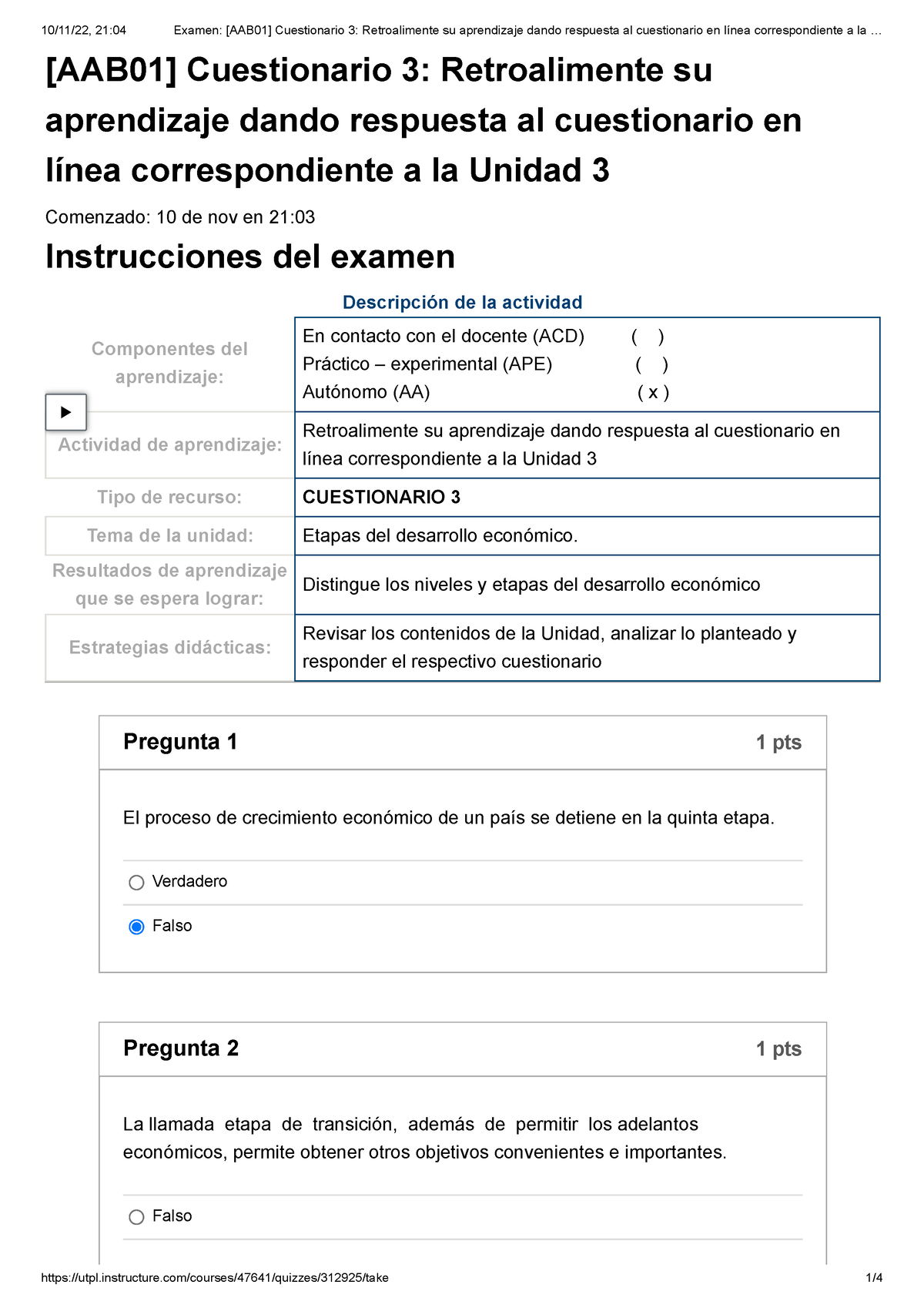 Examen [AAB01] Cuestionario 3 Retroalimente Su Aprendizaje Dando ...