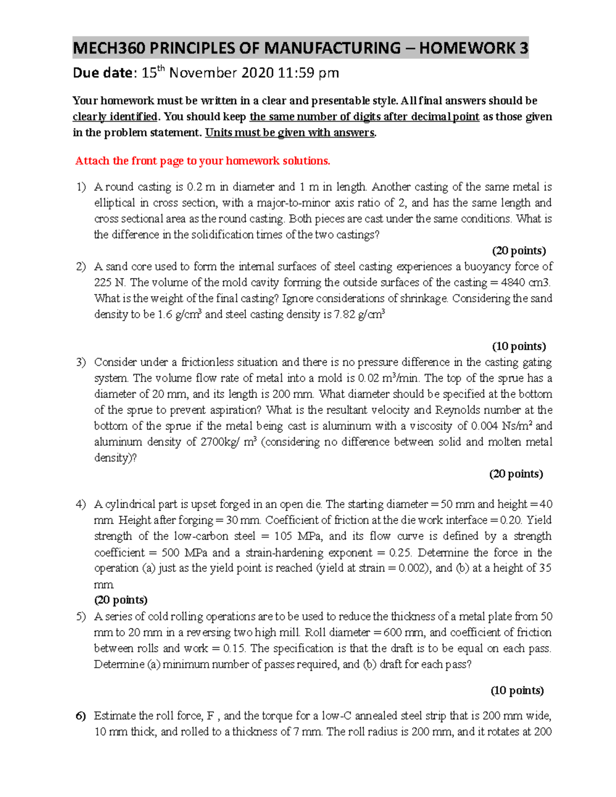 Homework 3-F20 - Copy - Due date : 15th November 2020 11:59 pm Your ...