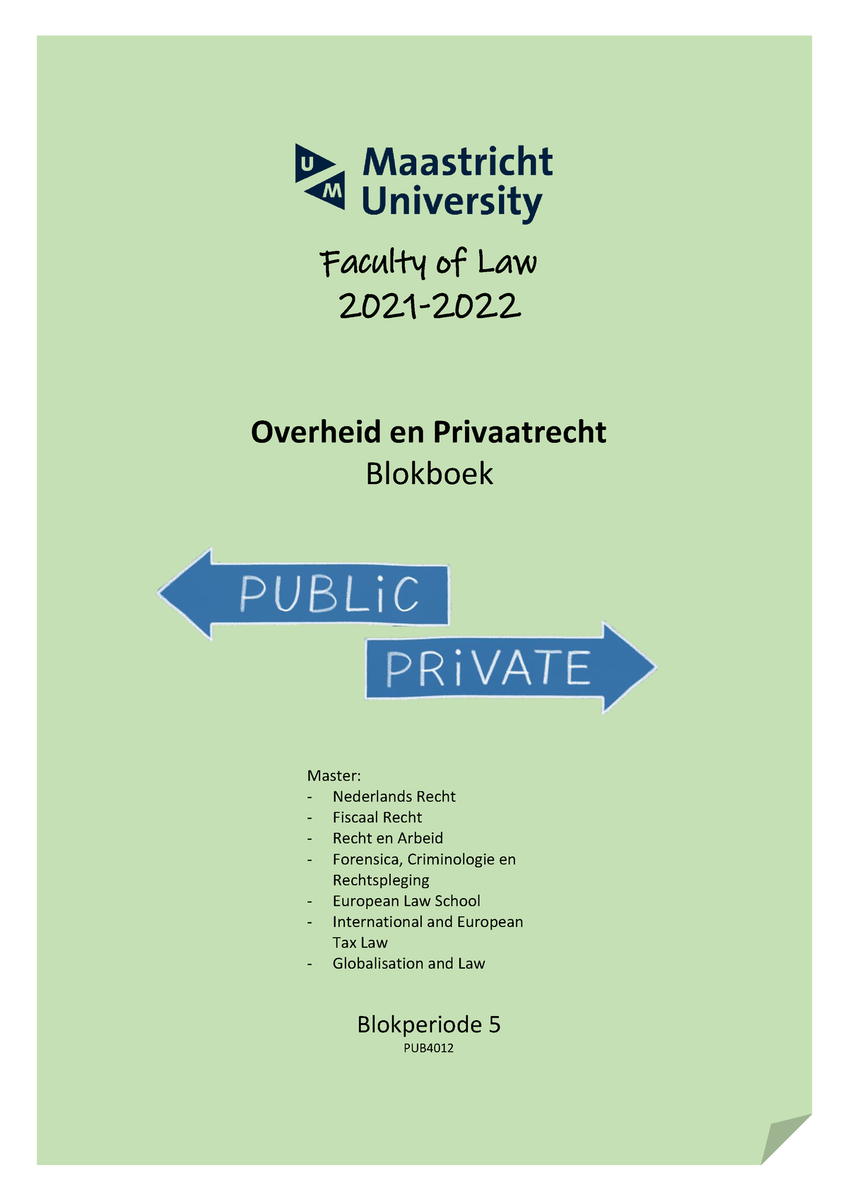 BB Overheid En Privaatrecht 2022-2023 Verplichte Opgaves - Faculty Of ...